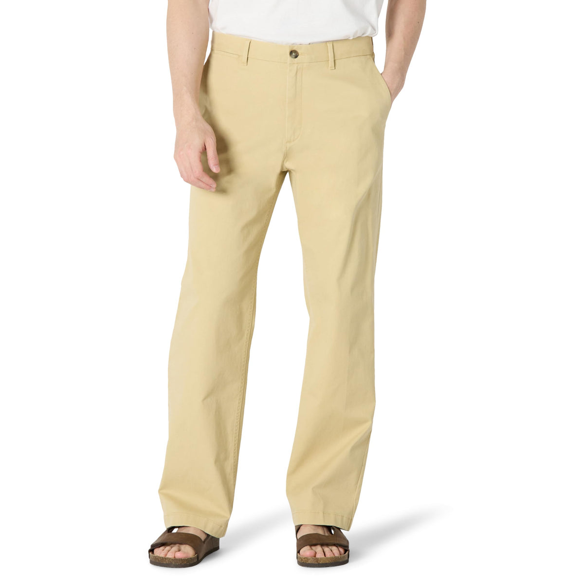 Amazon Essentials Men's Relaxed-Fit Cotton Chino Pant with Stretch Fabric