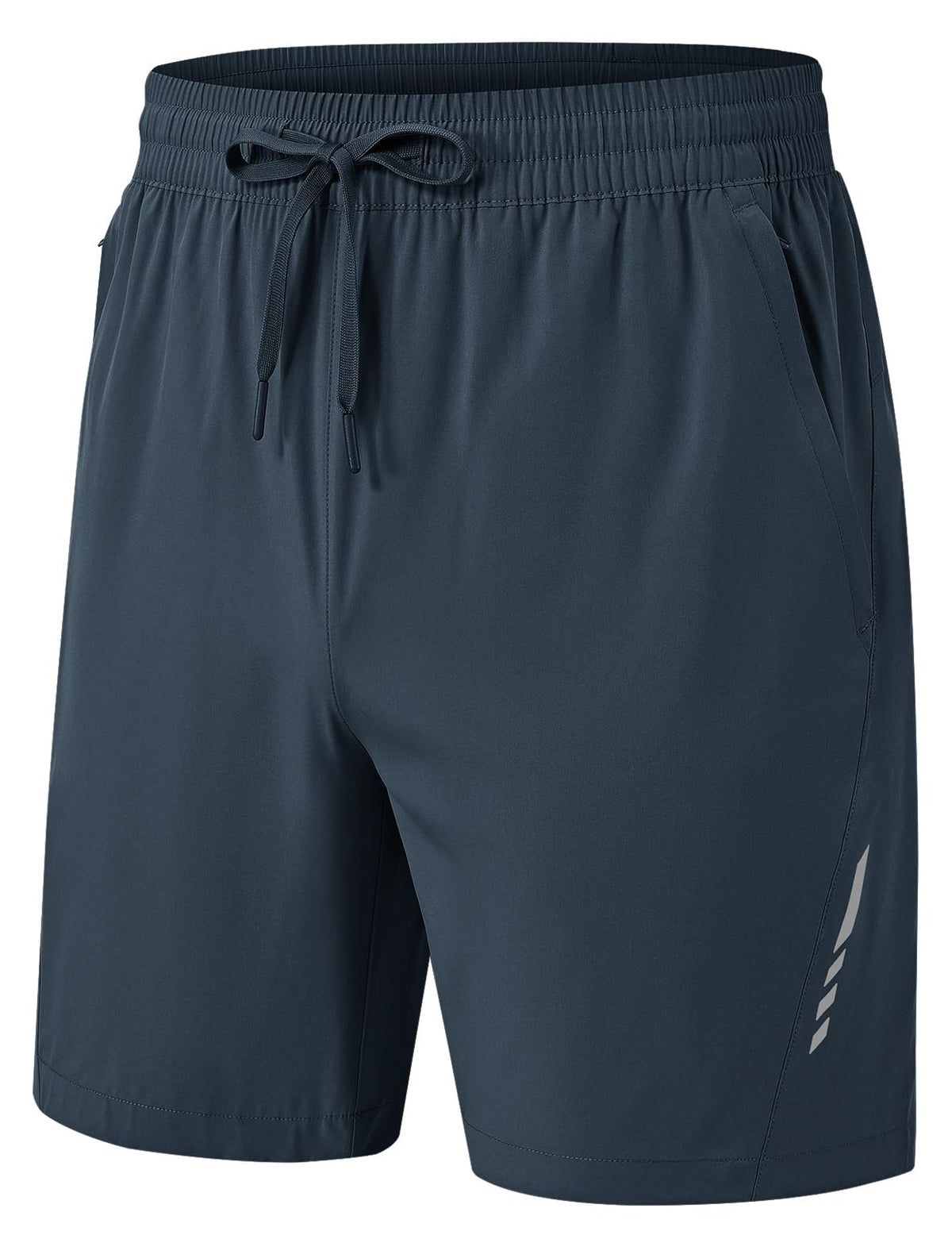 Rdruko Men's Quick Dry Hiking Shorts Lightweight Running Gym Outdoor Active Shorts with Zipper Pockets