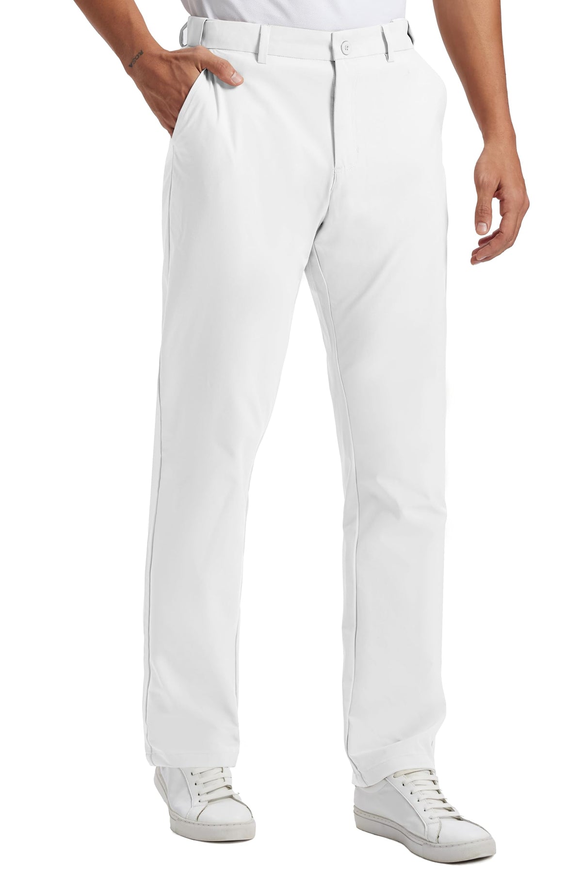Mens Golf Pants Lightweight Quick Dry Anti-Slip 30"/32"/34" with 4 Pockets