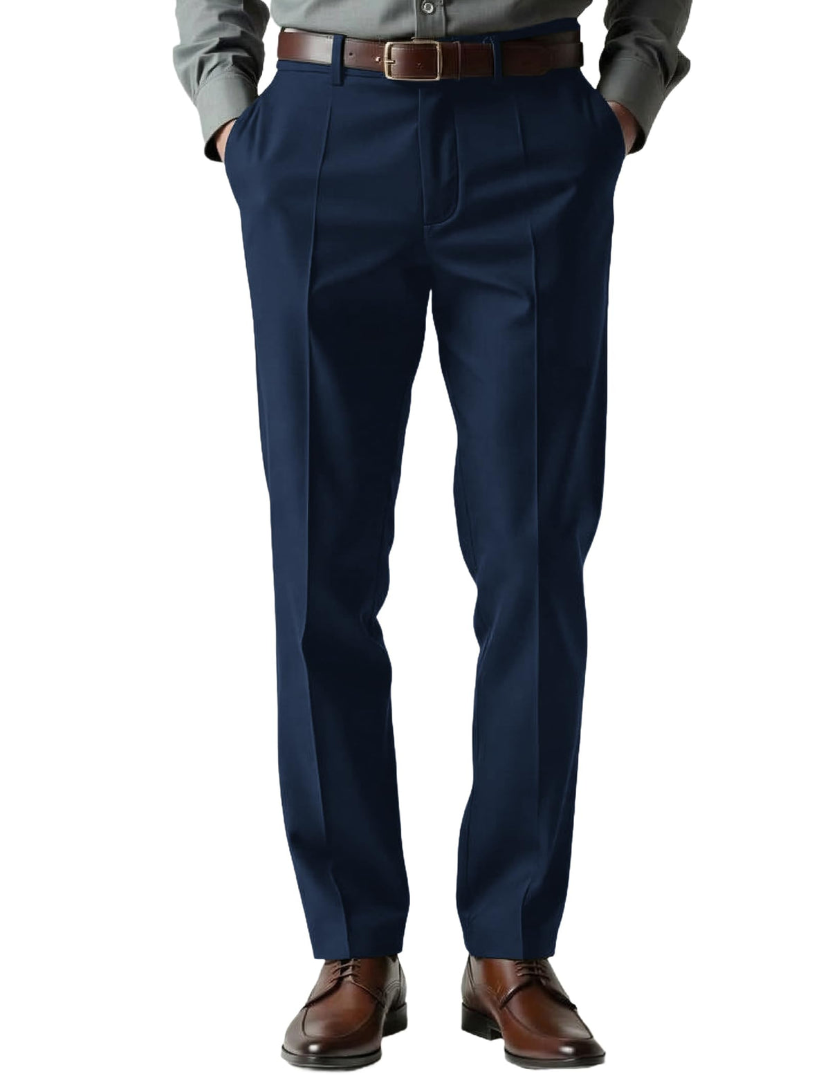 COOFANDY Mens Classic Dress Pants Expandable Waist Suit Pants Casual Slacks