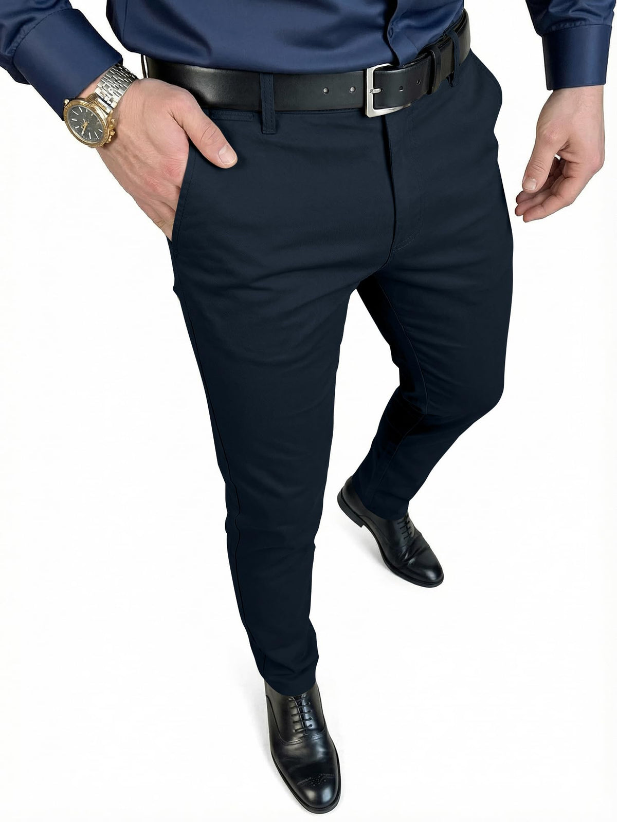JMIERR Men's Skinny Stretchy Suit Pants