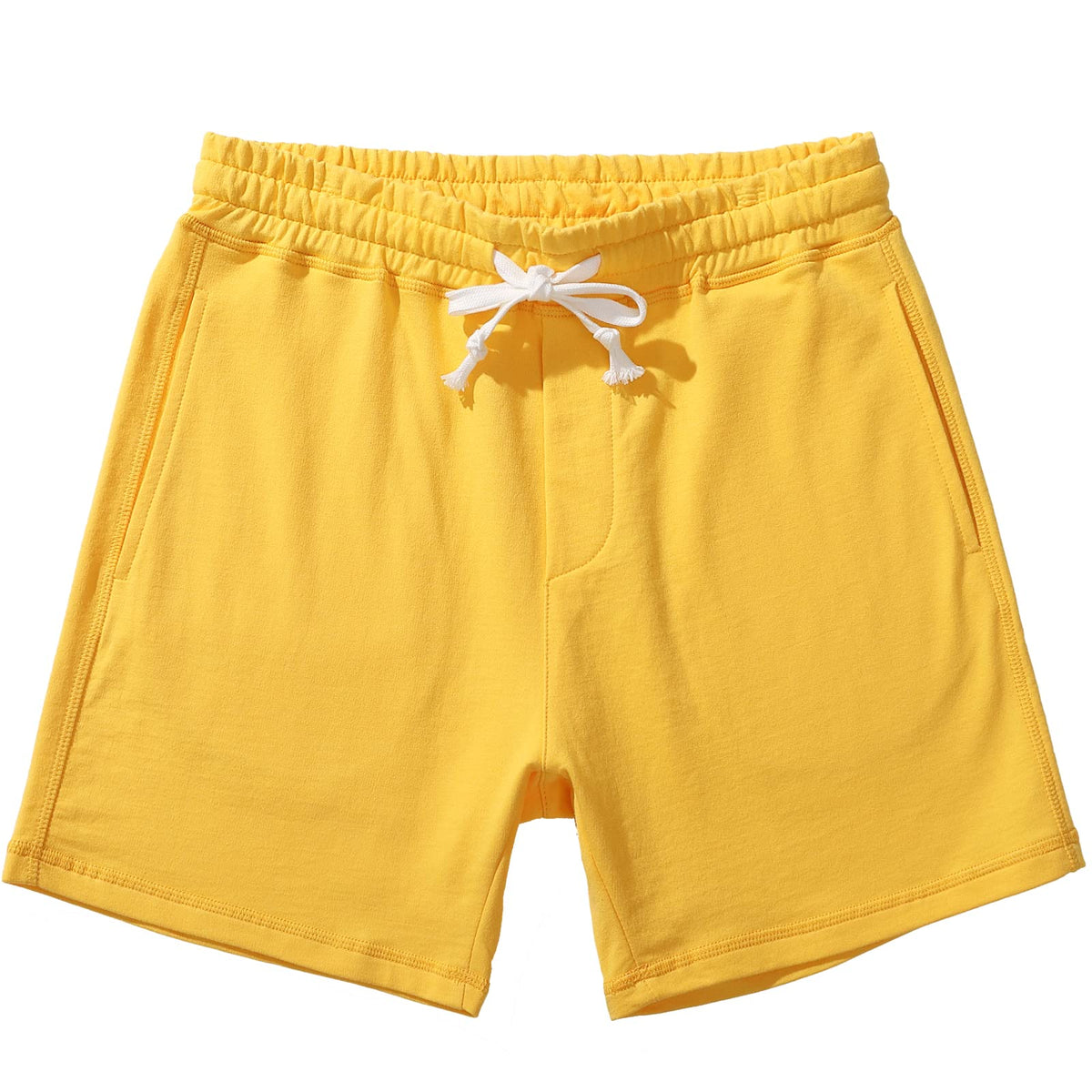 AMY COULEE Men's Cotton Sweat Shorts with Pockets, 5.5 Inch Inseam