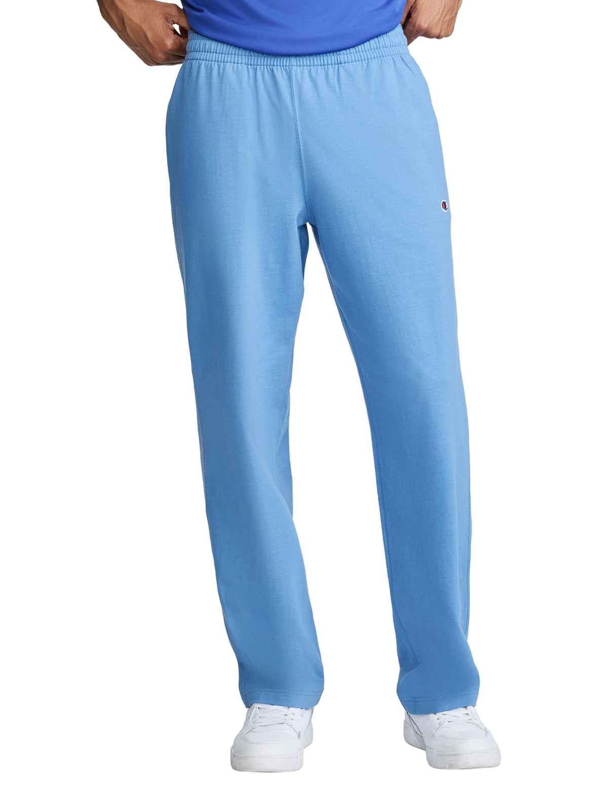 Champion Men's Open-Bottom Lounge Pants, Standard Fit, Lightweight, 100% Cotton, Available in Regular and Big & Tall