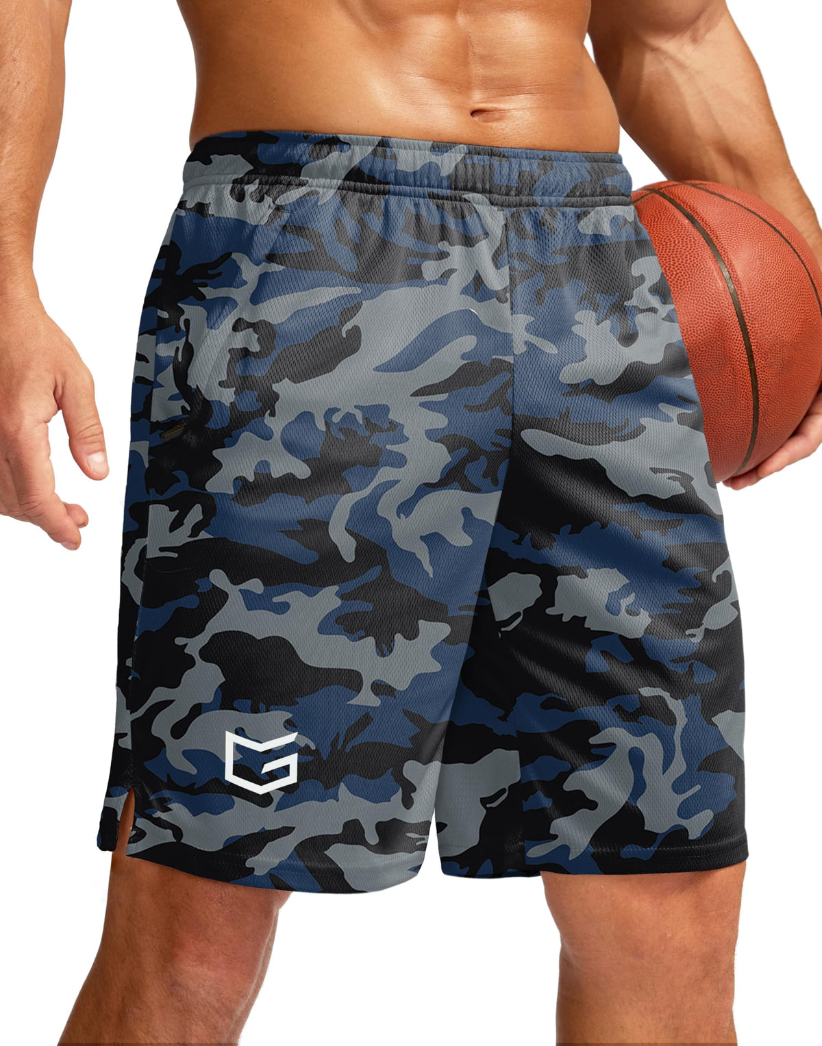 G Gradual Men's 5"/ 7"/ 9" Workout Running Shorts with Zip Pockets