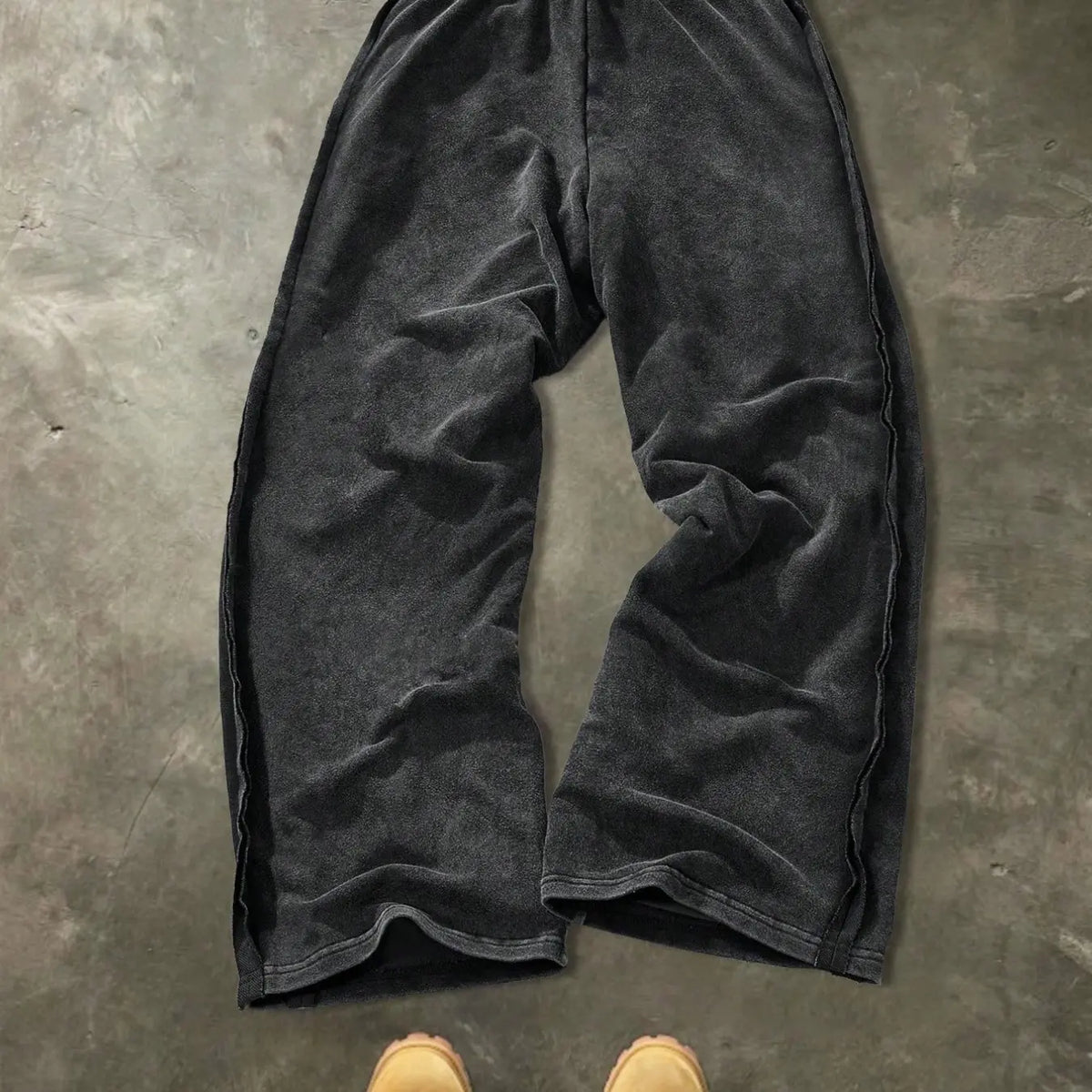 Men's Casual Loose-Fit Floral Print Sweatpants, Baggy Comfy Fit, Casual Loose Comfy, Drawstring Wide Leg Pants, All-Season Comfortable Men's Clothing for Daily Wear