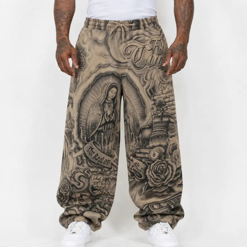 FB County Inked Up Sweatpant Casual Outdoor Pants Boot Cut Pants