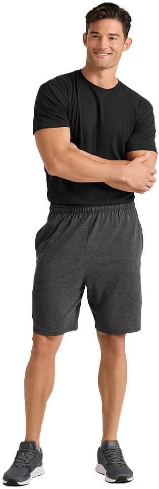 Soffe Men's Classic Midweight Shorts with Pockets, 100% Cotton, 8" Inseam