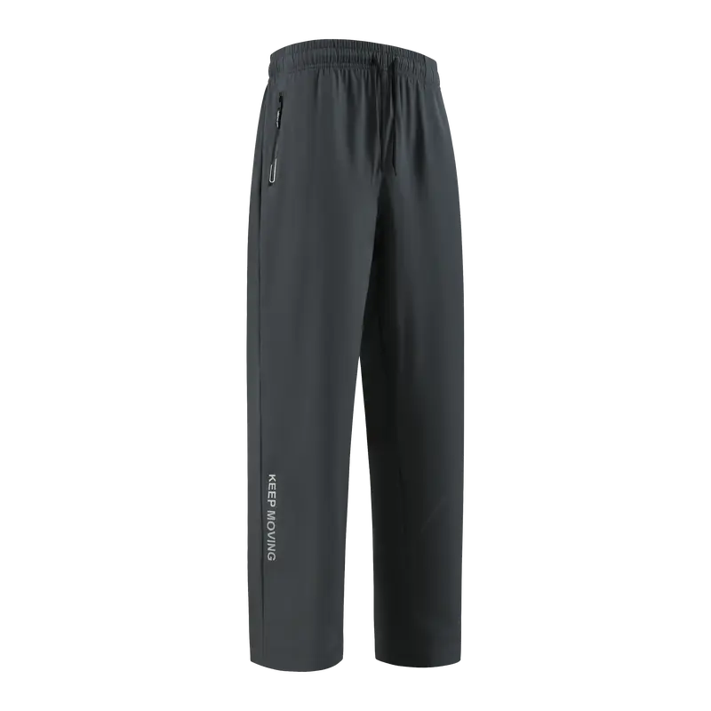 2026 New Printed Menswear Straight Fit Men's Pants, Fast Dry Fabric, Lightweight Breathable Quick-Drying, Loose Drawstring, Zipper Pocket, Spring & Summer Casual Sweatpants