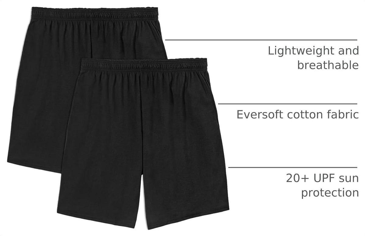 Fruit of the Loom Men's Eversoft Cotton Shorts with Pockets (S-4XL)