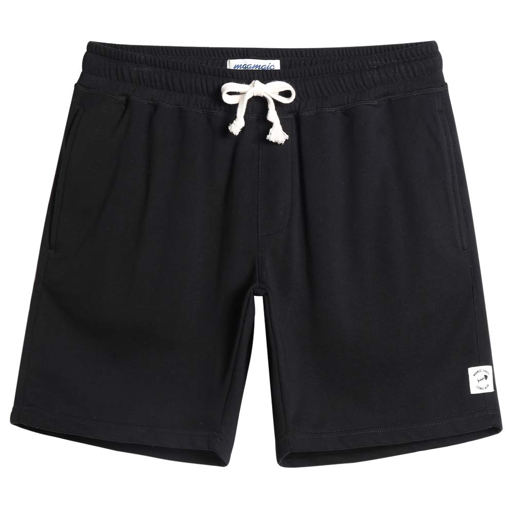 maamgic Mens Athletic Gym Shorts 5/7" Elastic Waist Casual Pajama Pocket Jogger Men Workout Short Pants