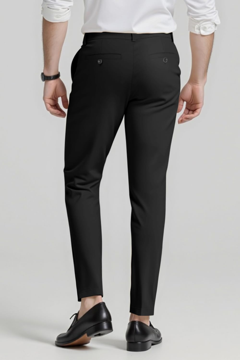 GINGTTO Mens Dress Pants Slim Fit Stretch Skinny Slacks Tapered Leg