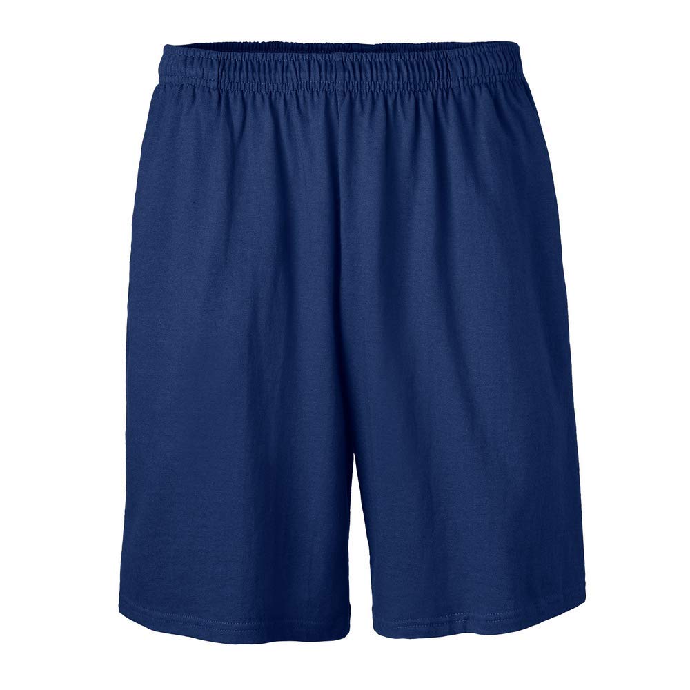Soffe Men's Classic Midweight Shorts with Pockets, 100% Cotton, 8" Inseam