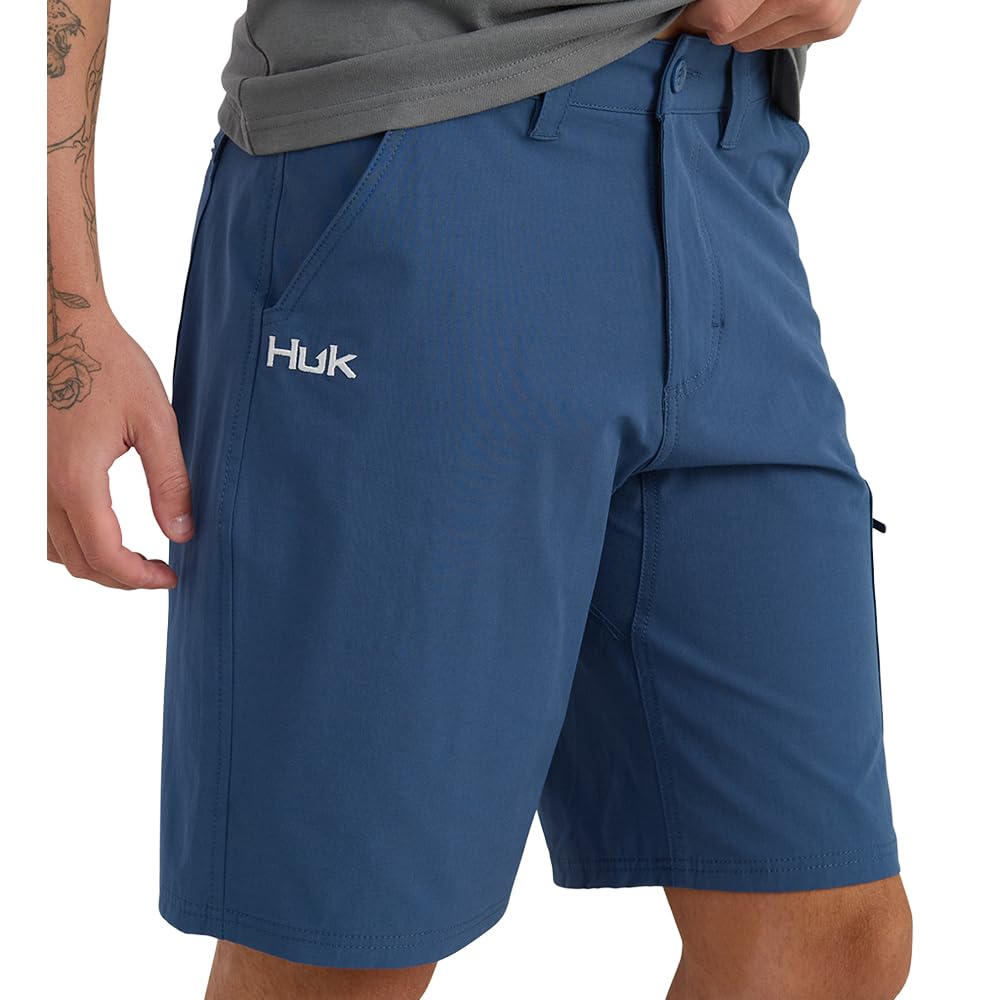 HUK Men's Next Level 10.5" Short, Quick-Drying Fishing Shorts for Men