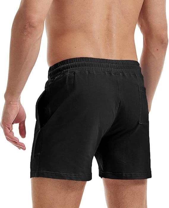 AIMPACT Men's Cotton Workout Shorts 5"/7" Sweat Athletic Gym with Pockets