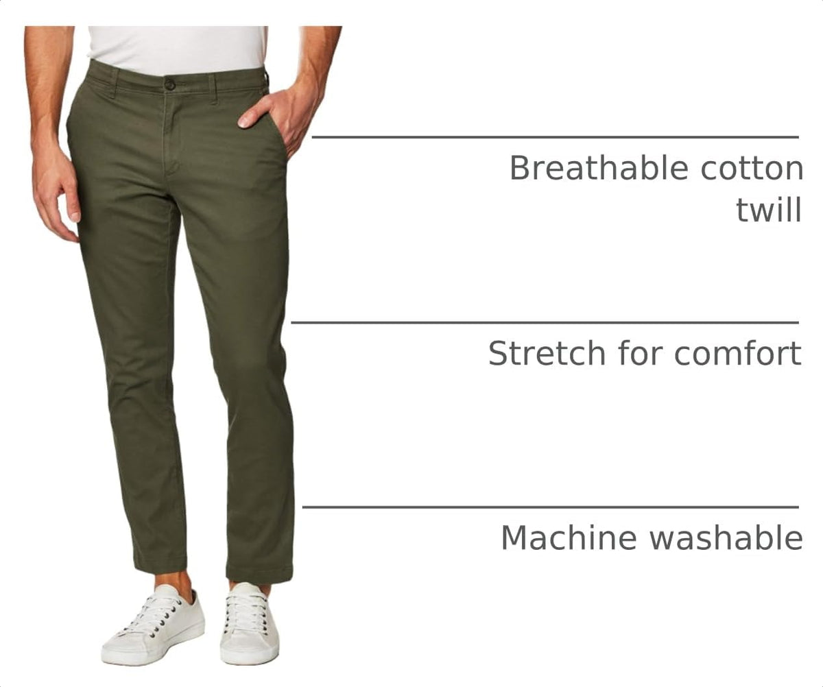 Amazon Essentials Men's Slim-Fit All-Day Stretch Casual Chino Pant