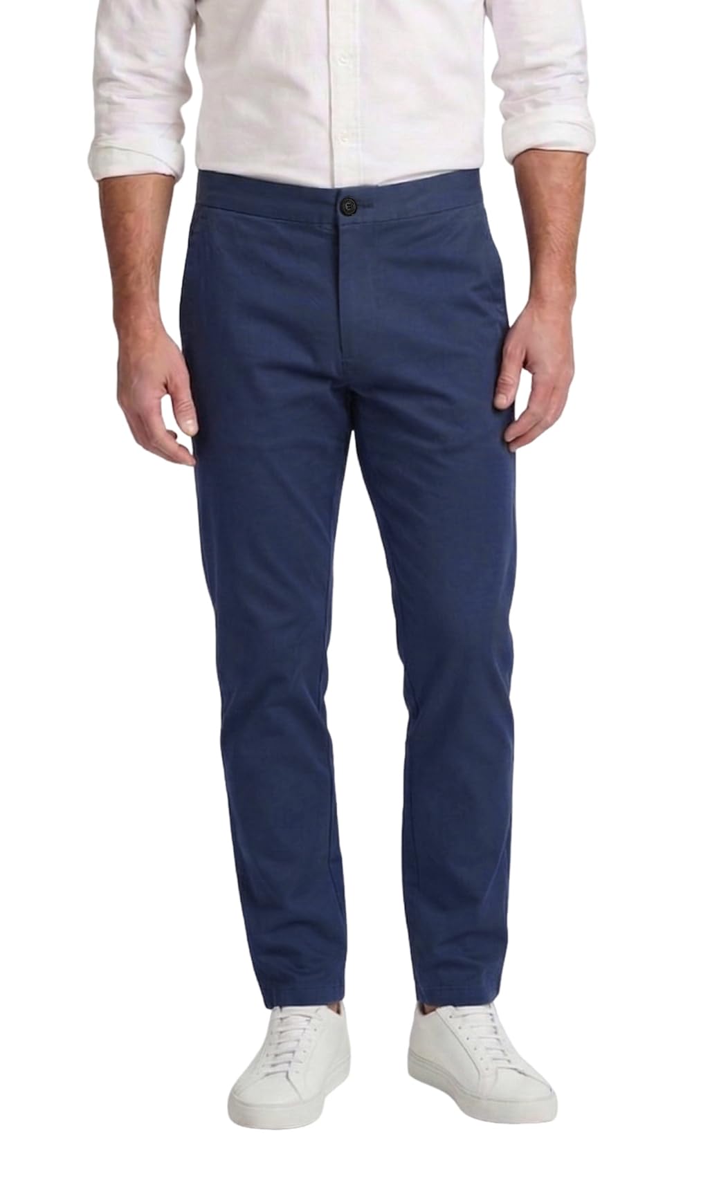 Plaid&Plain Men’s Slim Fit Khaki Pants Men’s Tapered Chino Pants