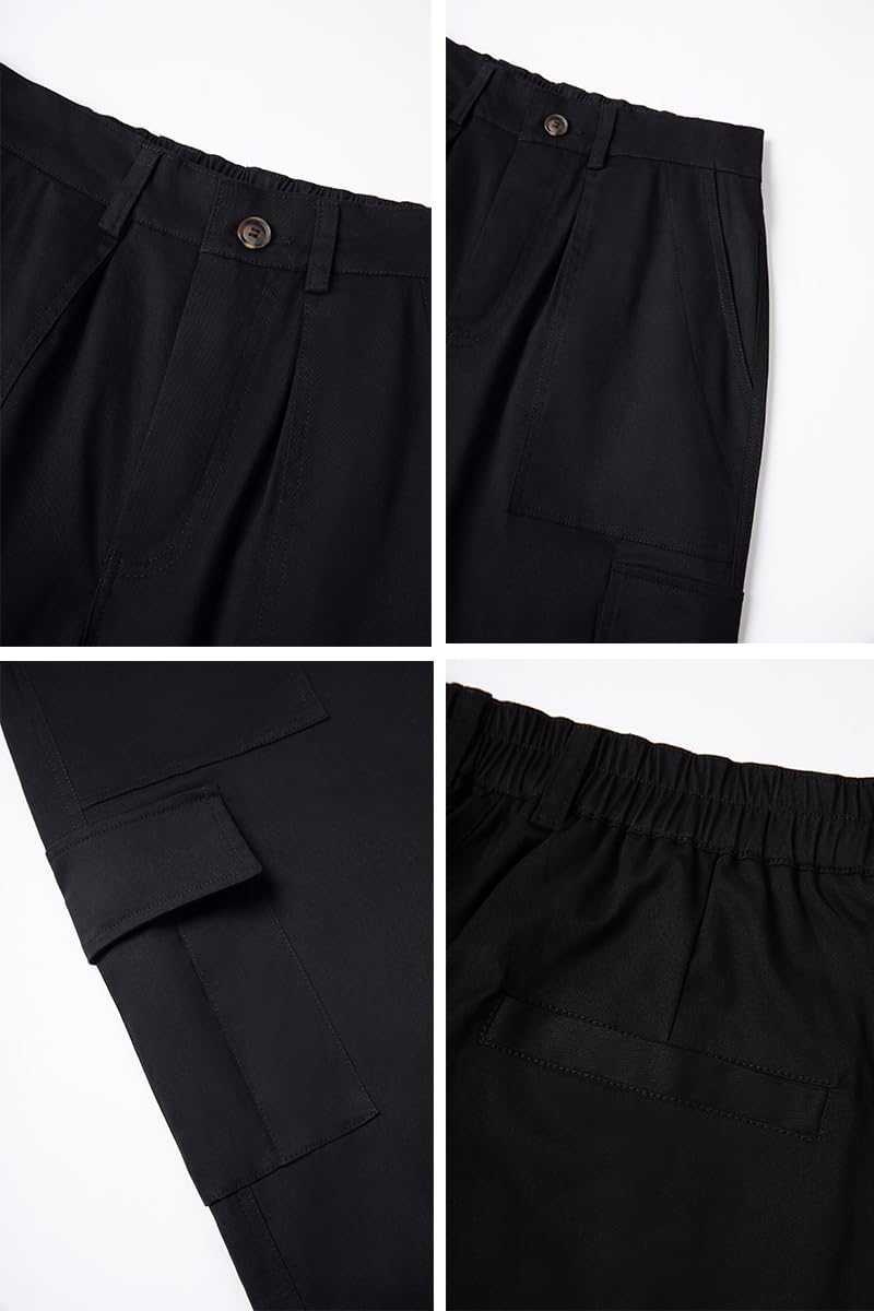 THWEI Cargo Pants for Men Casual Elastic Waist Work Pants