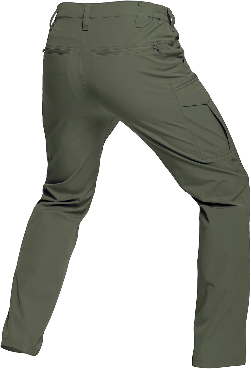 CARWORNIC Men's Quick Dry Tactical Hiking Pants Flex Water Resistant Lightweight Outdoor Fishing Cargo Work Pants 9 Pockets