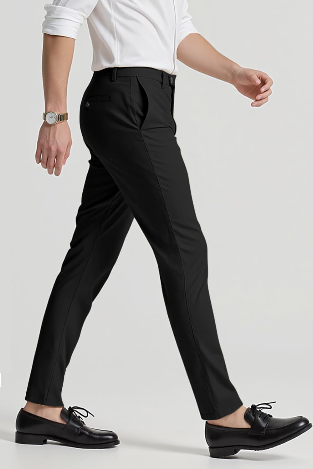 GINGTTO Mens Dress Pants Slim Fit Stretch Skinny Slacks Tapered Leg