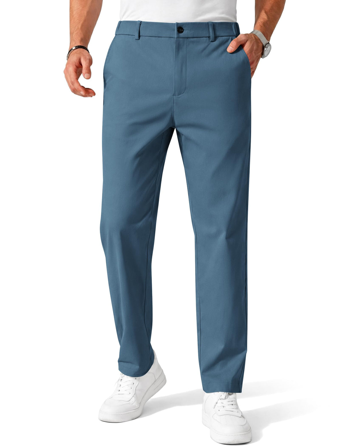 COOFANDY Mens Chino Pants Casual Business Dress Pants Stretch Golf Trousers with Pockets