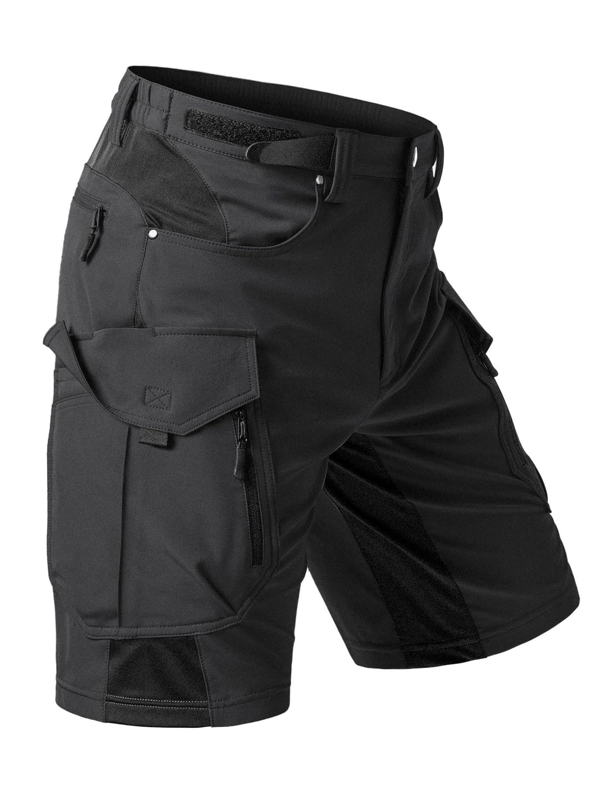 Moosehill Men's Hiking Cargo Shorts: Quick Dry 9 Pockets (Self-Storing)