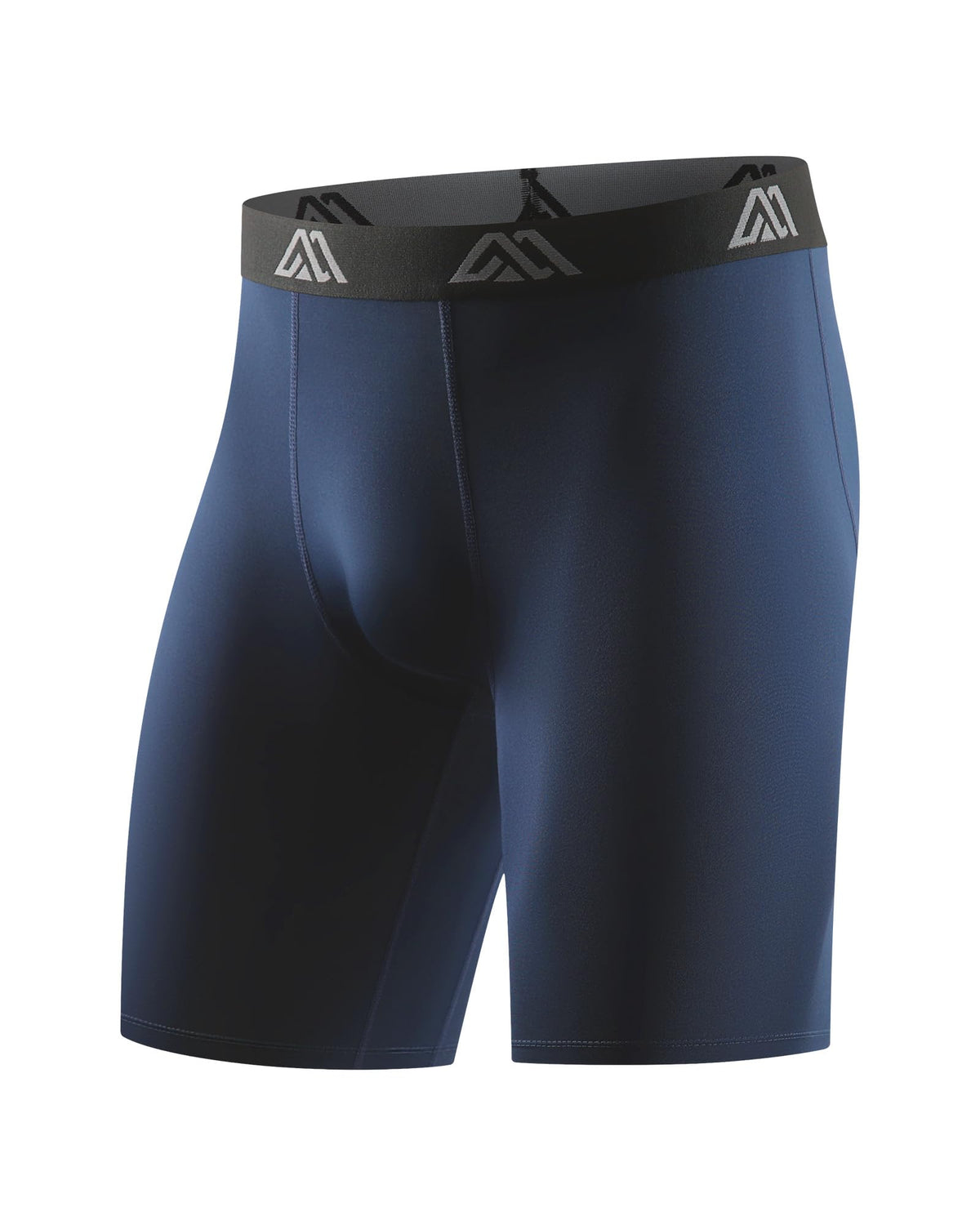 Mens Compression Shorts 9" Spandex Sports Shorts Running Athletic Workout Performance Base Layer Underwear