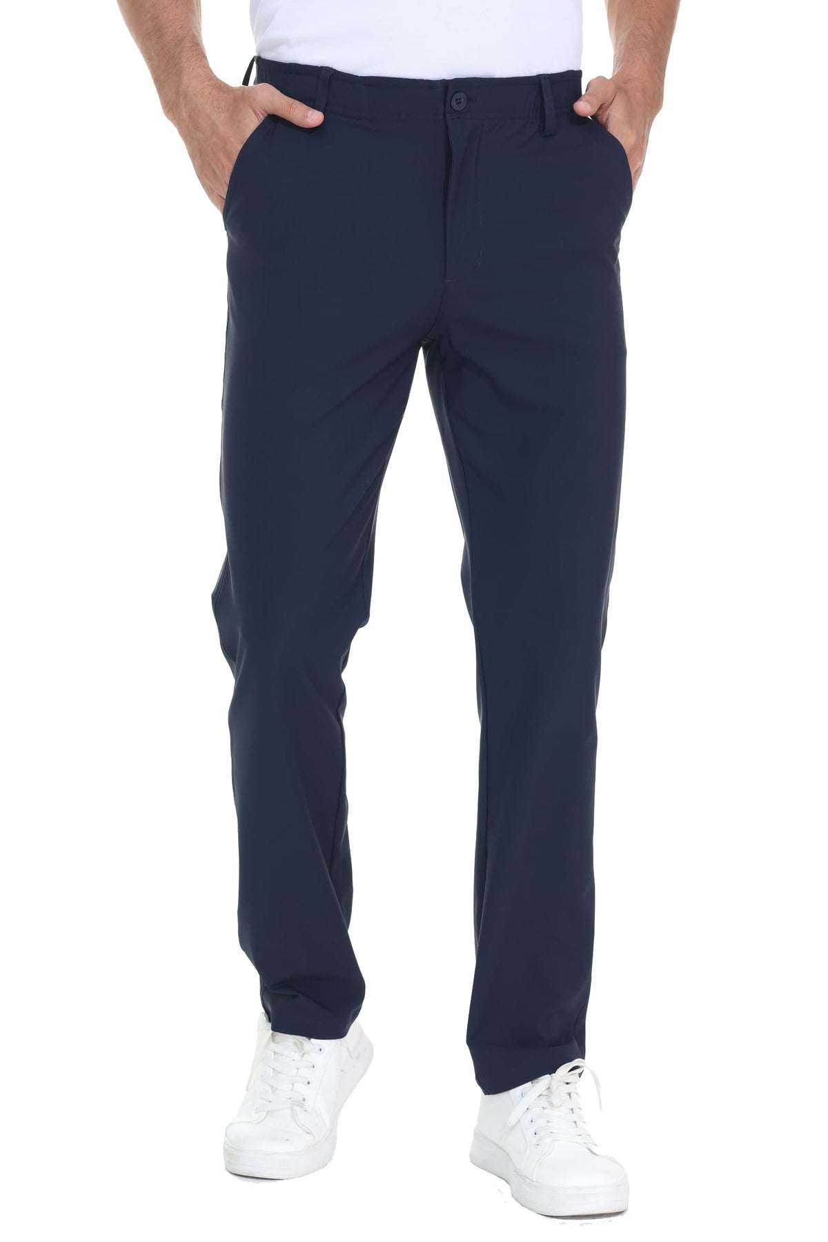 Mens Golf Pants Work Dress Pants 30"/32"/34" Lightweight Travel Trousers Stretch Business Casual Slacks with Pockets