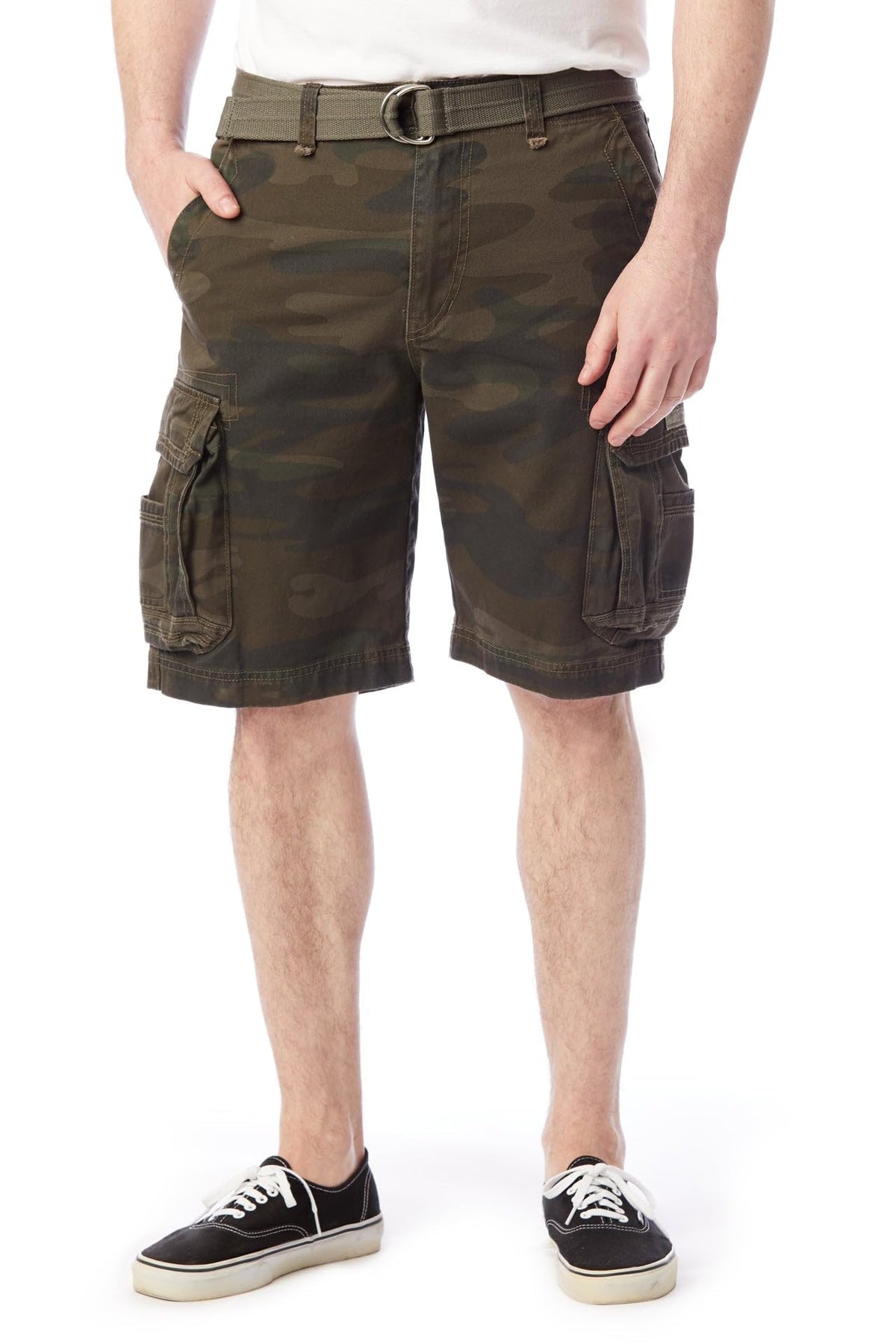 UNIONBAY Men's Survivor Belted Cargo Short-Reg and Big & Tall Sizes