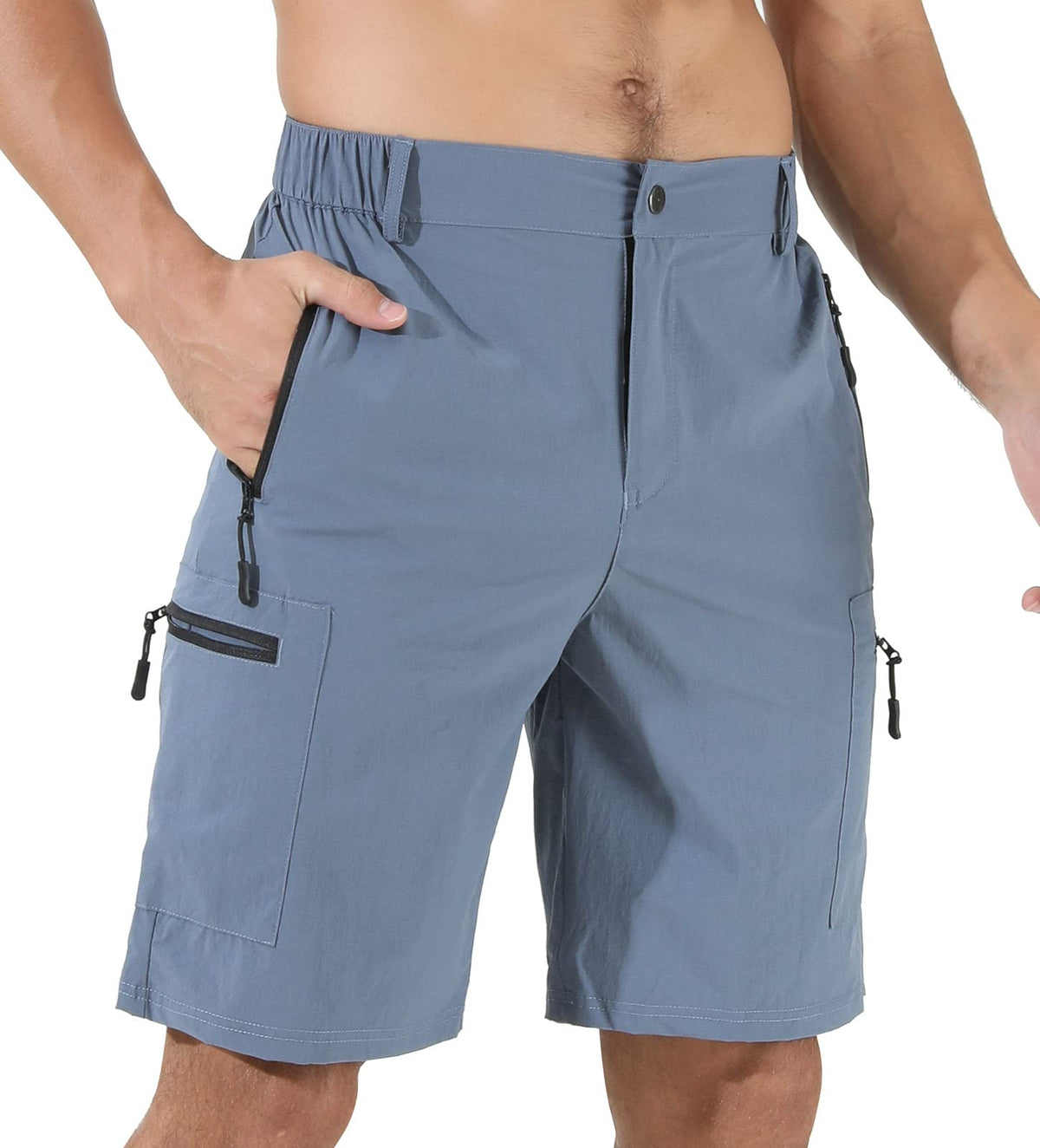 Suwangi Mens Hiking Cargo Shorts Casual Travel Tactical Short for Men