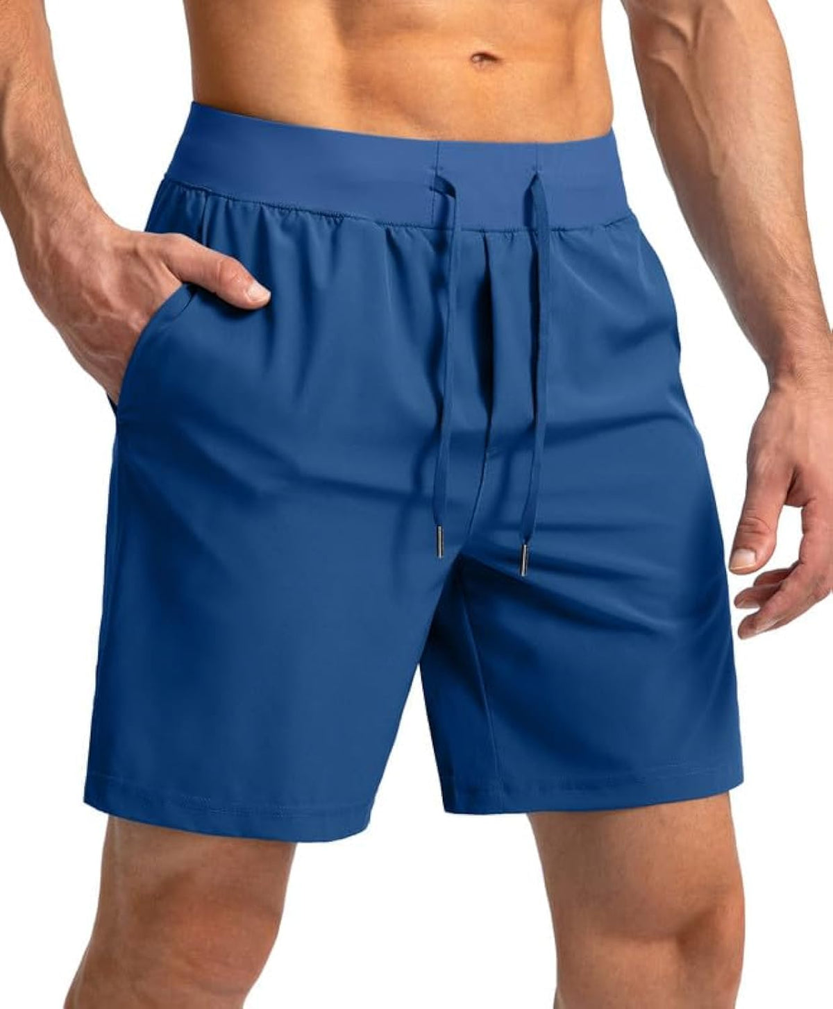 Soothfeel Men's Athletic Running Shorts Zipper Pockets 9"/7"/5 Workout Gym