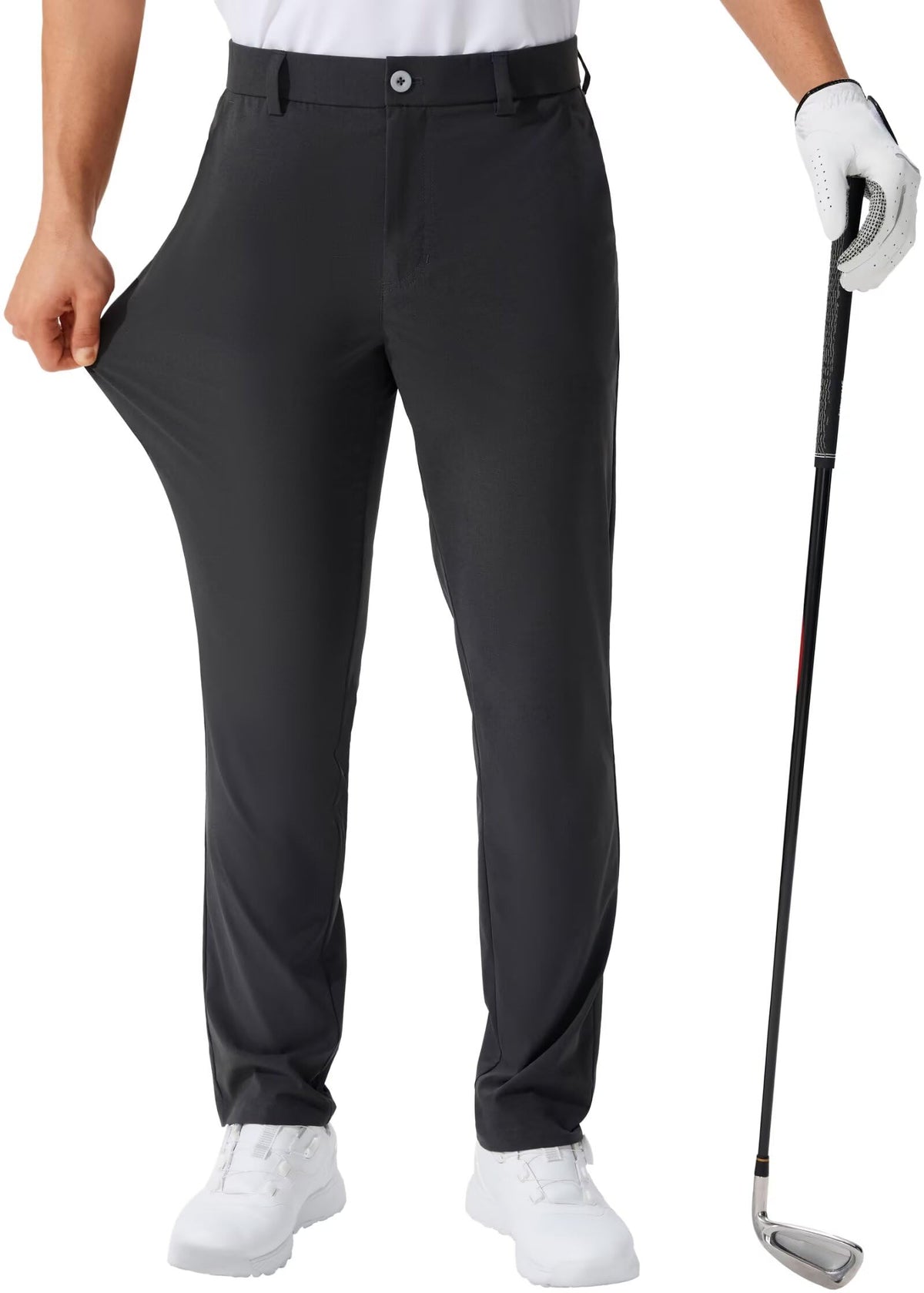 QPNGRP Men's Golf Pants 30"/32"/34" Inseam Lightweight Stretch Work Dress Pants