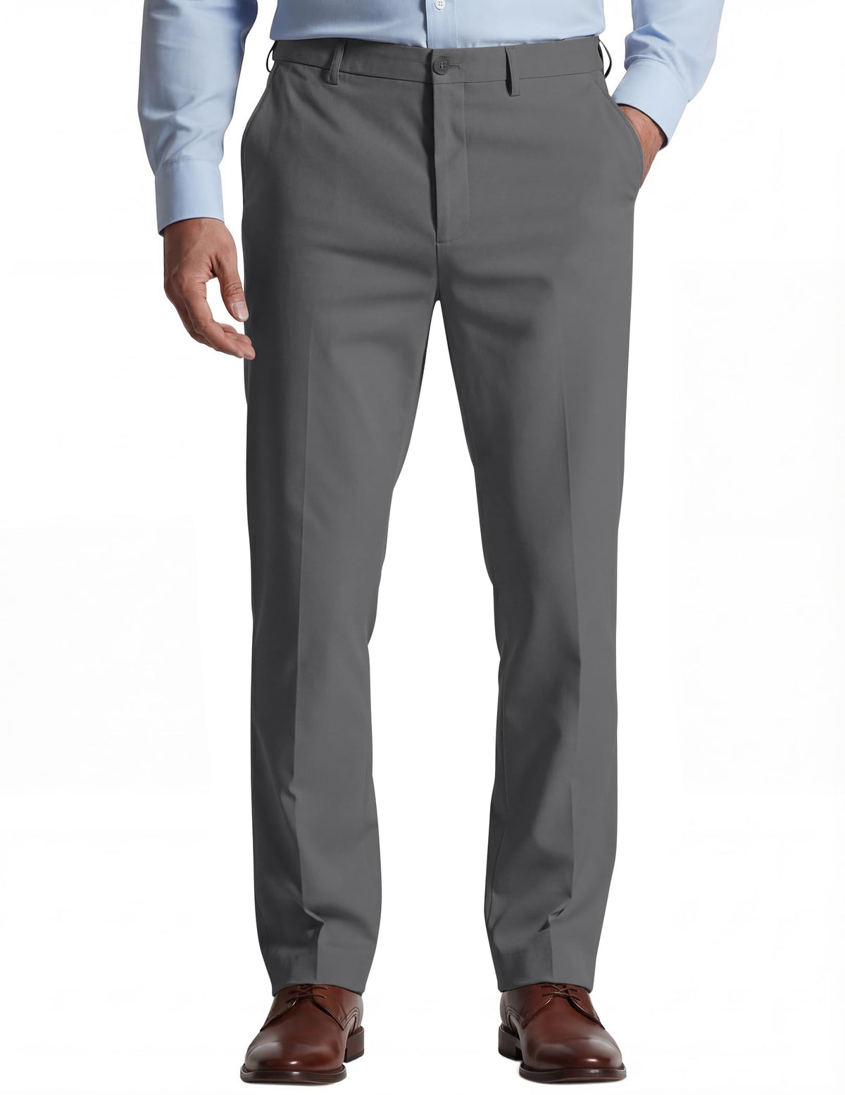 COOFANDY Mens Classic Dress Pants Expandable Waist Suit Pants Casual Slacks