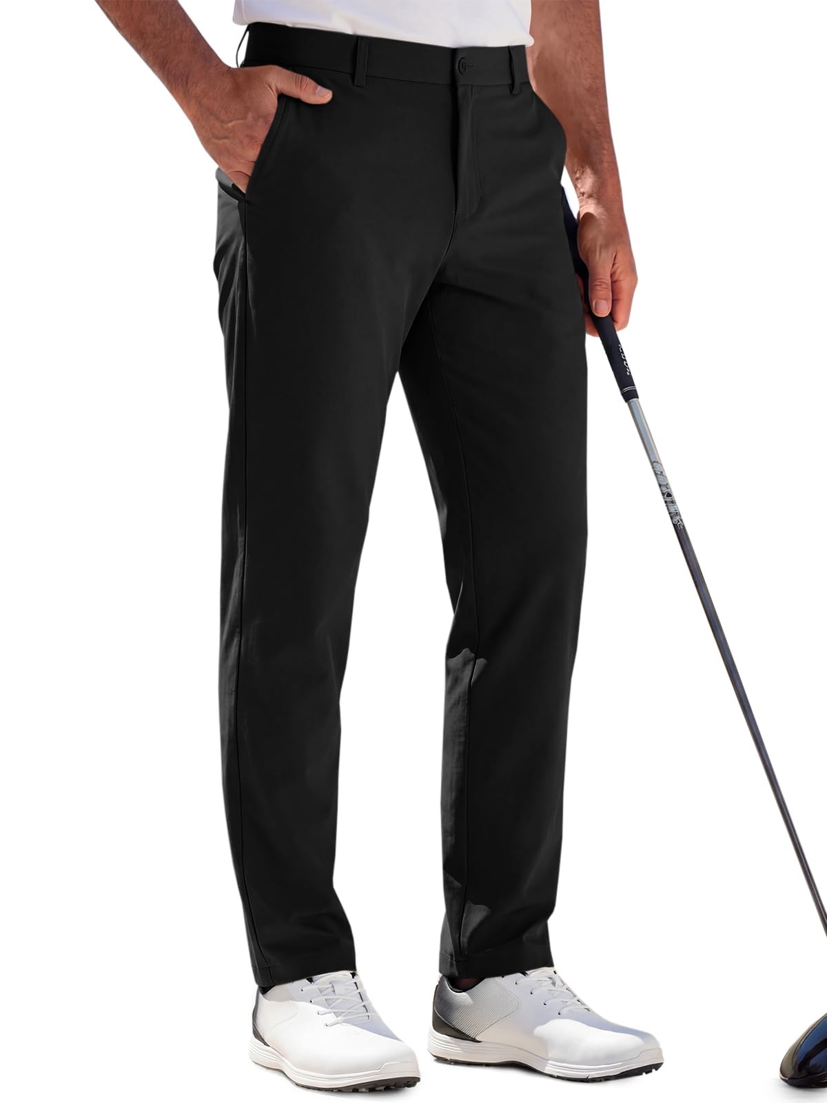 Runcati Mens Stretch Golf Pants 30"/32"/34" Dress Work Slacks