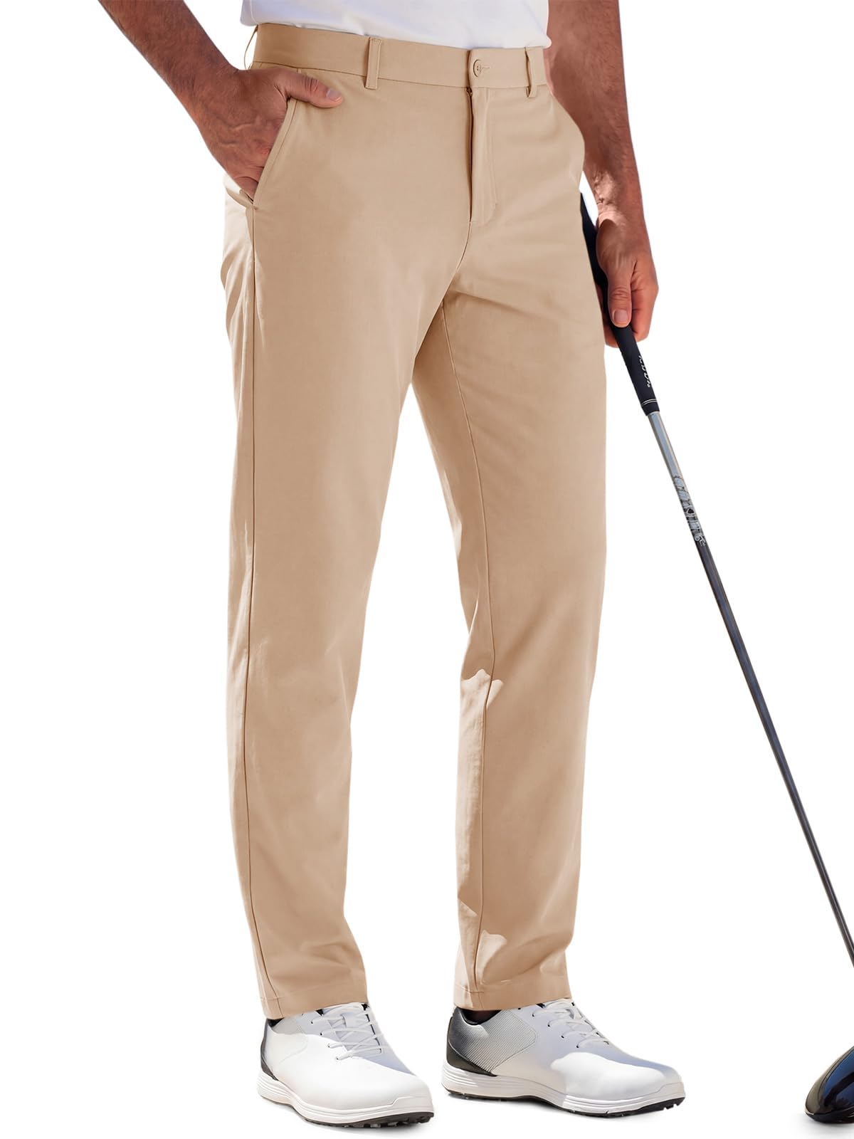 Runcati Mens Stretch Golf Pants 30"/32"/34" Dress Work Slacks