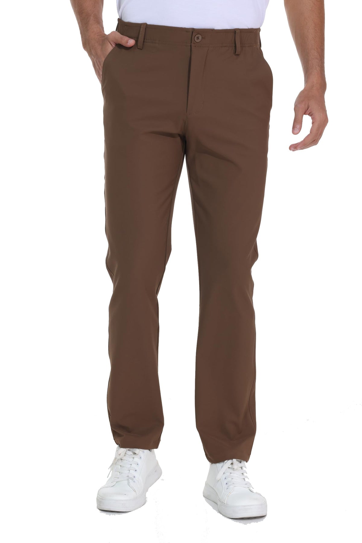 Mens Golf Pants Work Dress Pants 30"/32"/34" Lightweight Travel Trousers Stretch Business Casual Slacks with Pockets