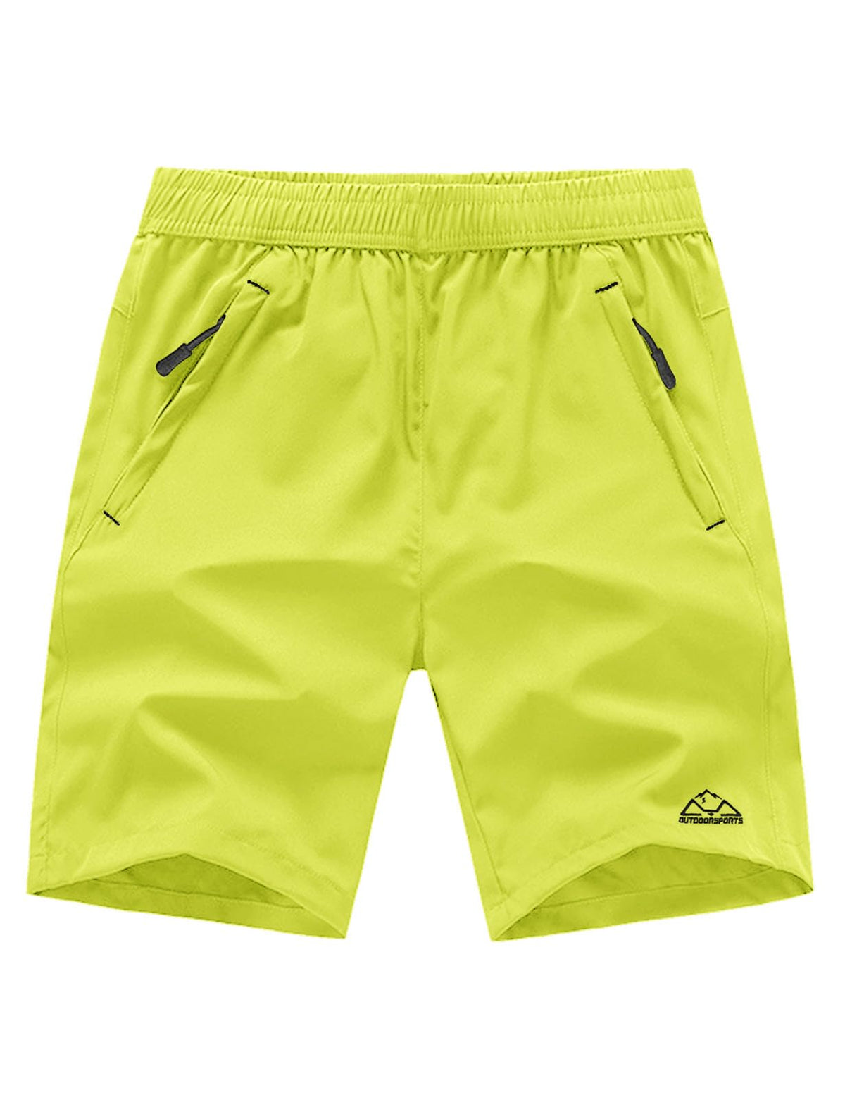 Rdruko Men's Quick Dry Hiking Shorts Lightweight Running Gym Outdoor Active Shorts with Zipper Pockets