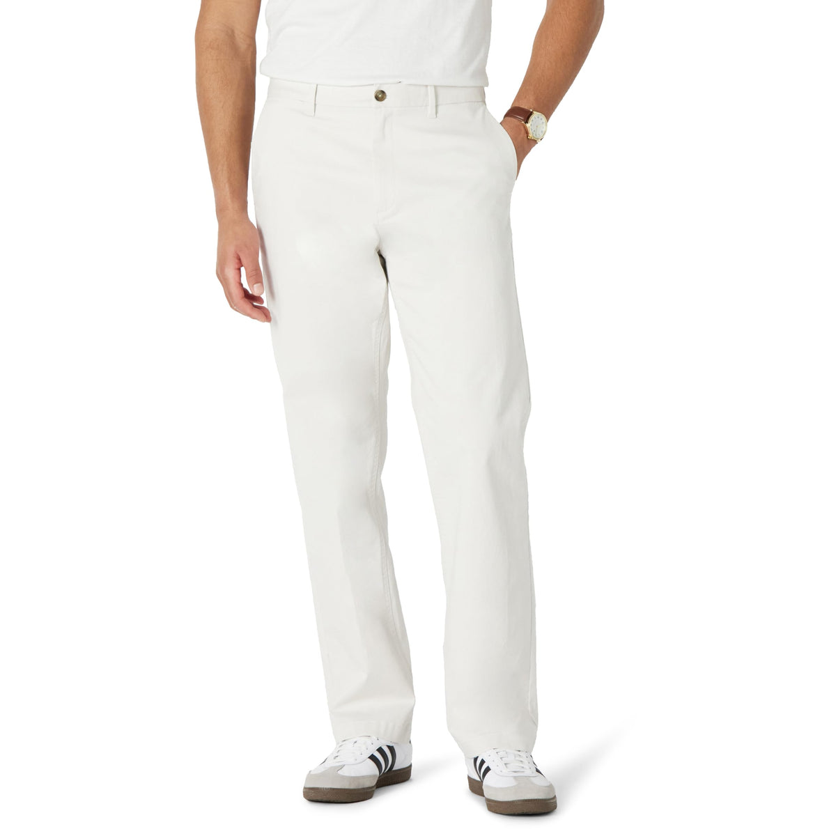 Amazon Essentials Men's Relaxed-Fit Cotton Chino Pant with Stretch Fabric