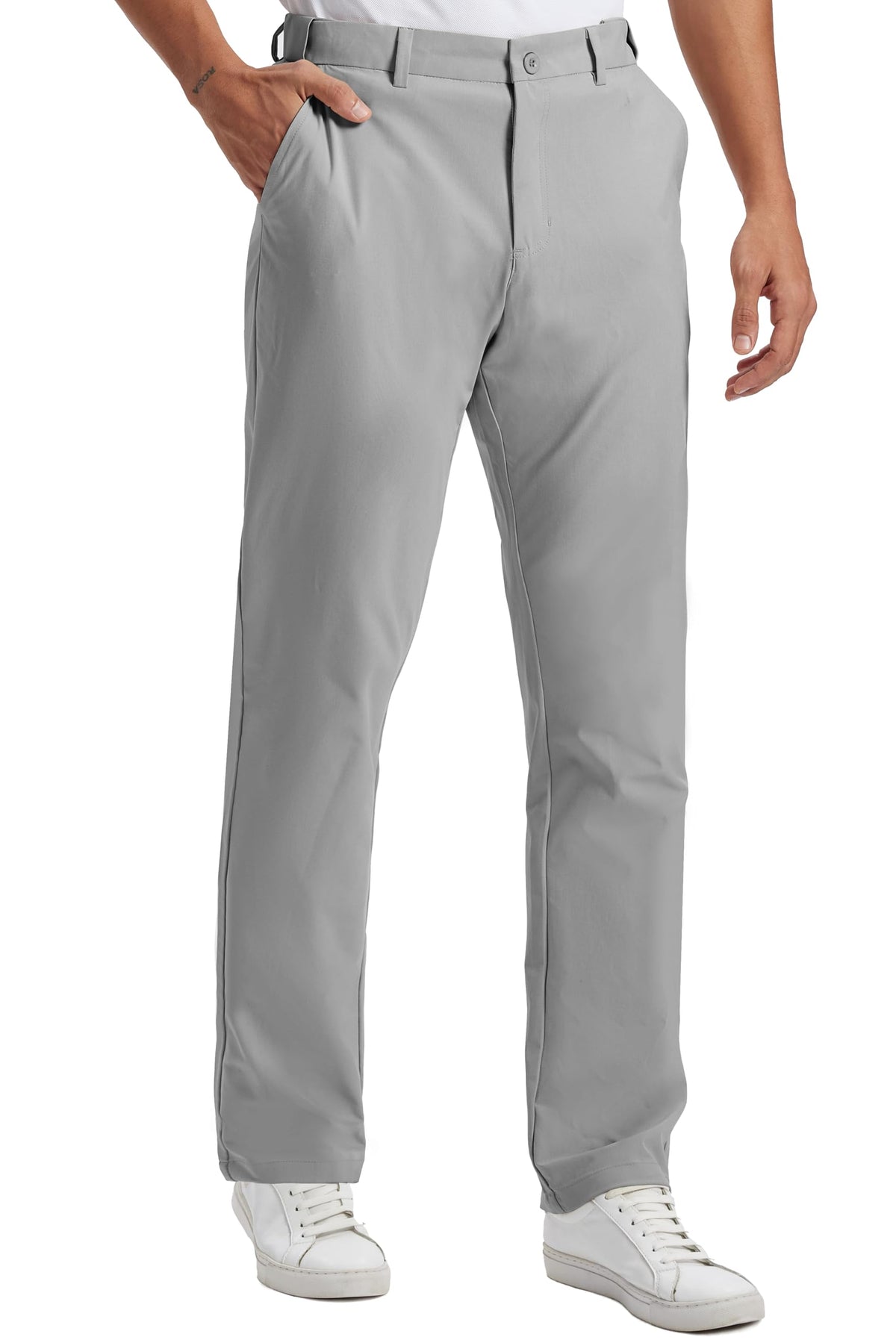 Mens Golf Pants Lightweight Quick Dry Anti-Slip 30"/32"/34" with 4 Pockets