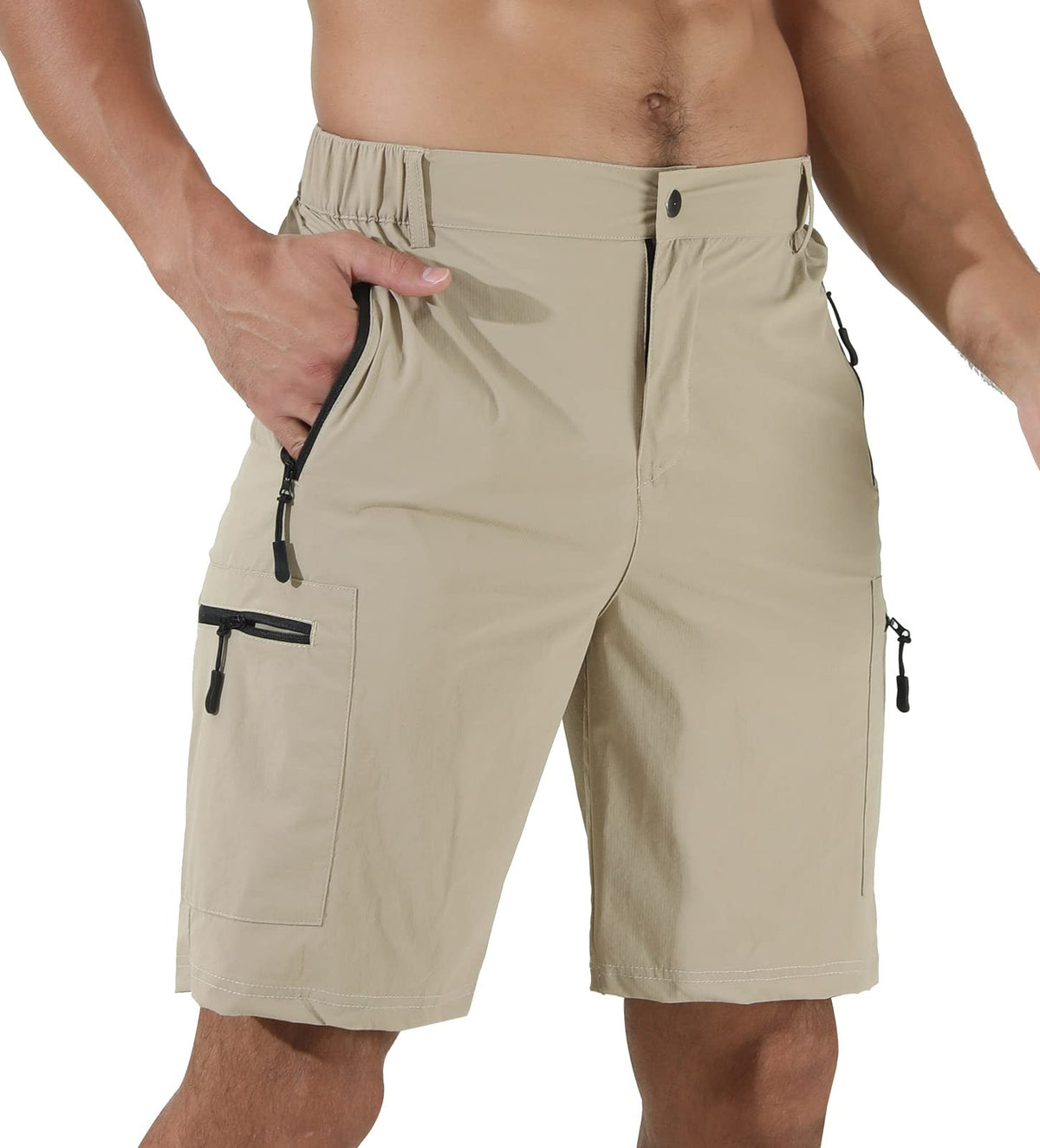 Suwangi Mens Hiking Cargo Shorts Casual Travel Tactical Short for Men