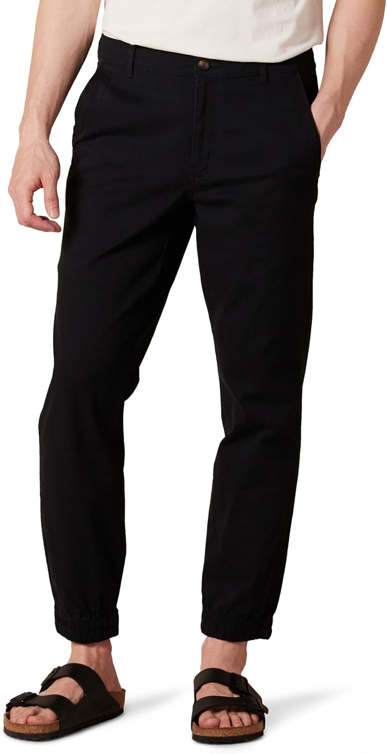 Amazon Essentials Men's Slim-Fit Cotton Breathable Joggers with Pockets
