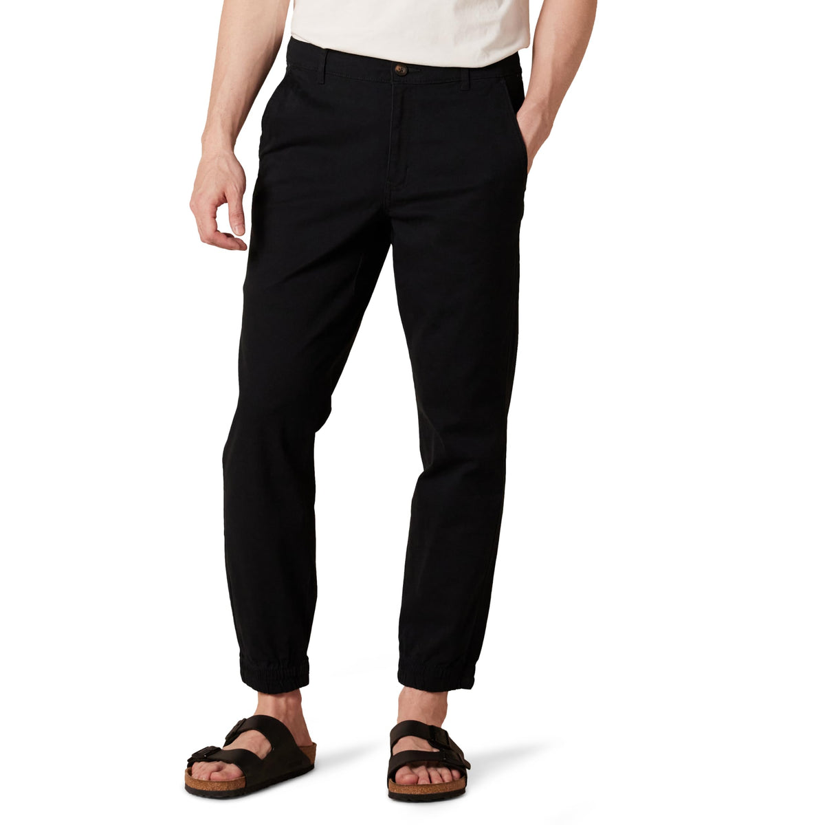 Amazon Essentials Men's Slim-Fit Cotton Breathable Joggers with Pockets