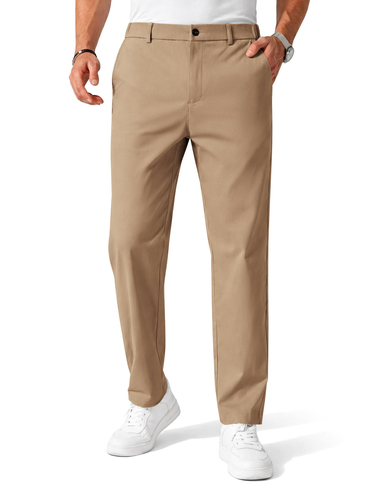 COOFANDY Mens Chino Pants Casual Business Dress Pants Stretch Golf Trousers with Pockets