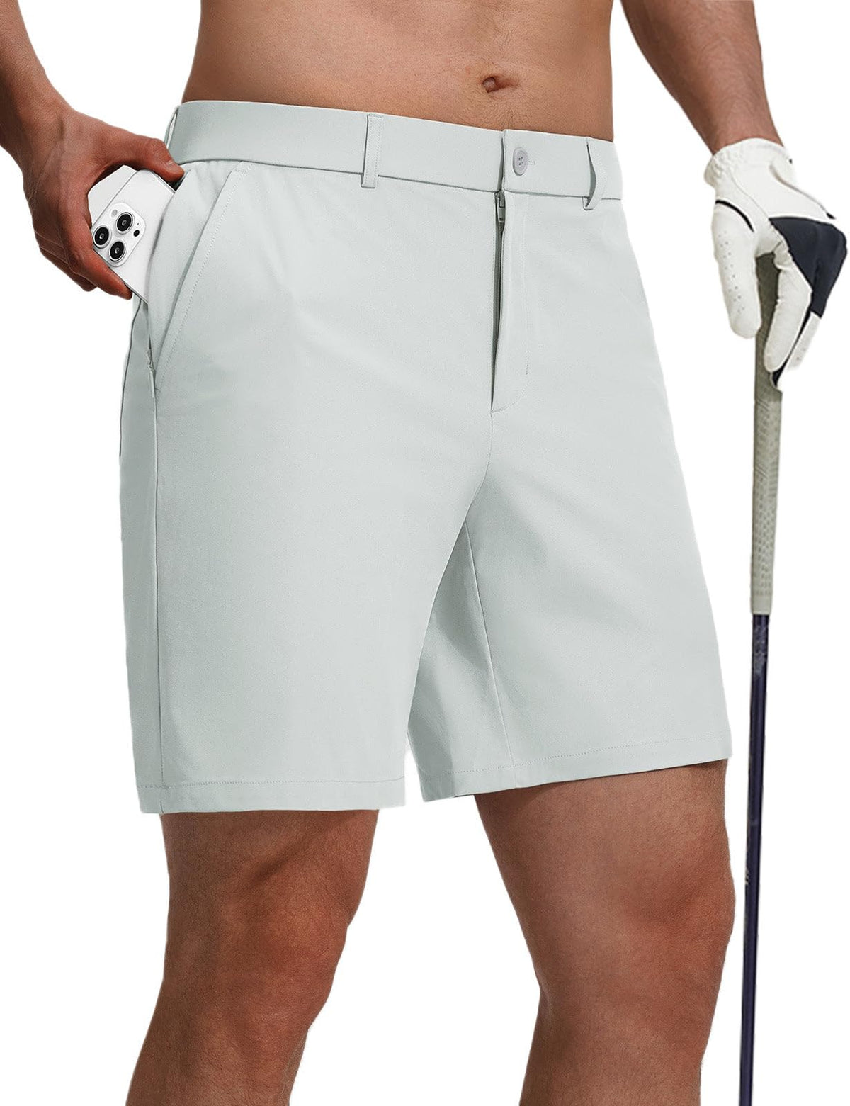 baleaf Men's 7''/9''Golf Shorts Causal Dress Work Zipper Pockets