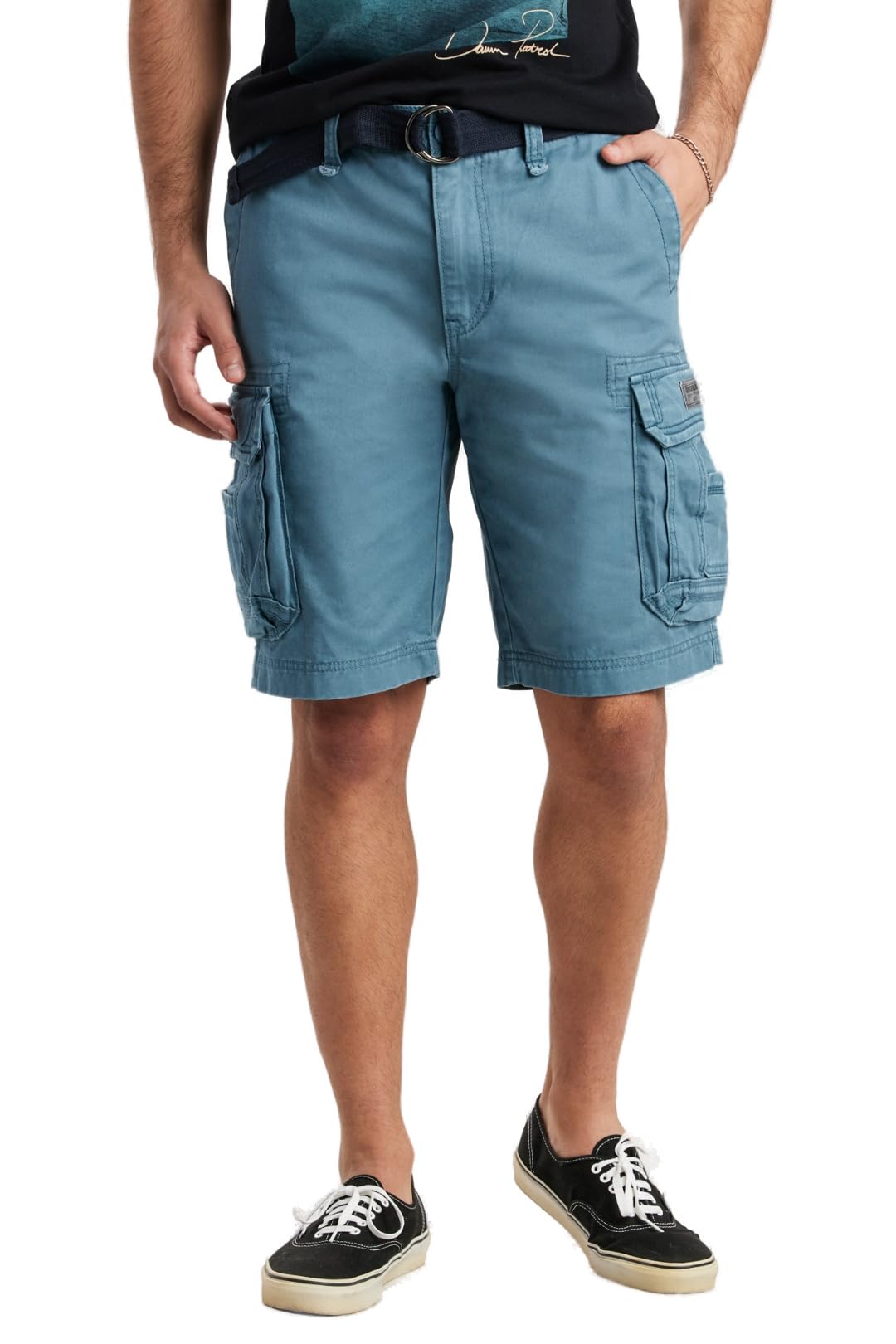 UNIONBAY Men's Survivor Belted Cargo Short-Reg and Big & Tall Sizes