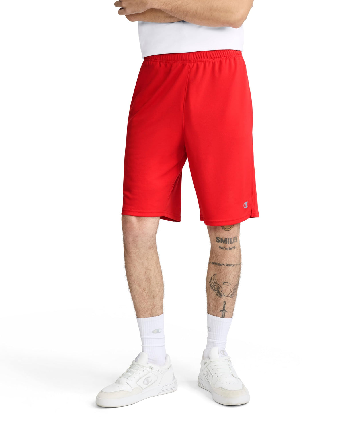 Champion Men's Sport Shorts, Standard Fit, 10 Inch Inseam, Lightweight Fabric, Moisture-Wicking