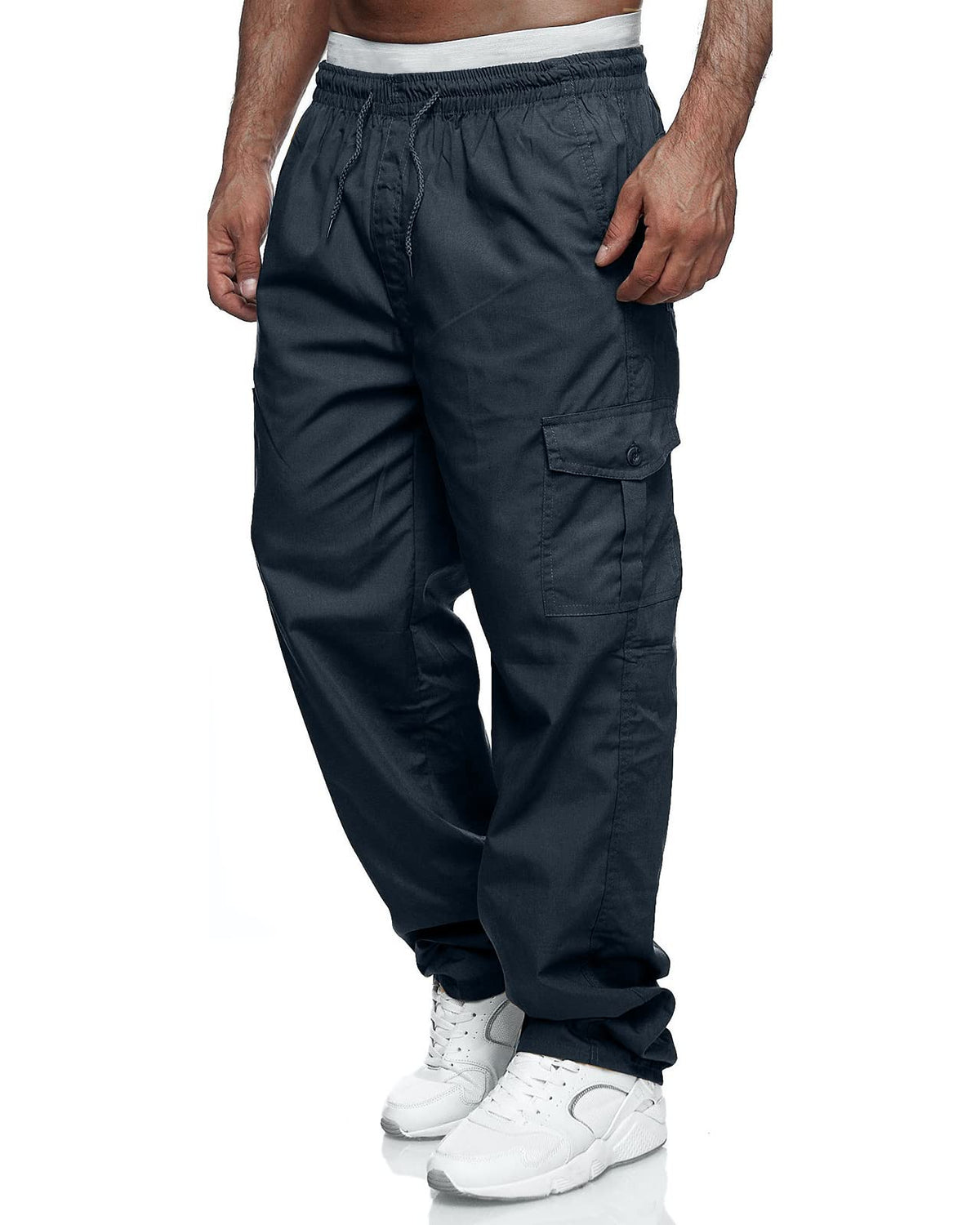 Rela Bota Men's Cargo Pants Jogger Sweatpants Drawstring Outdoor Trousers
