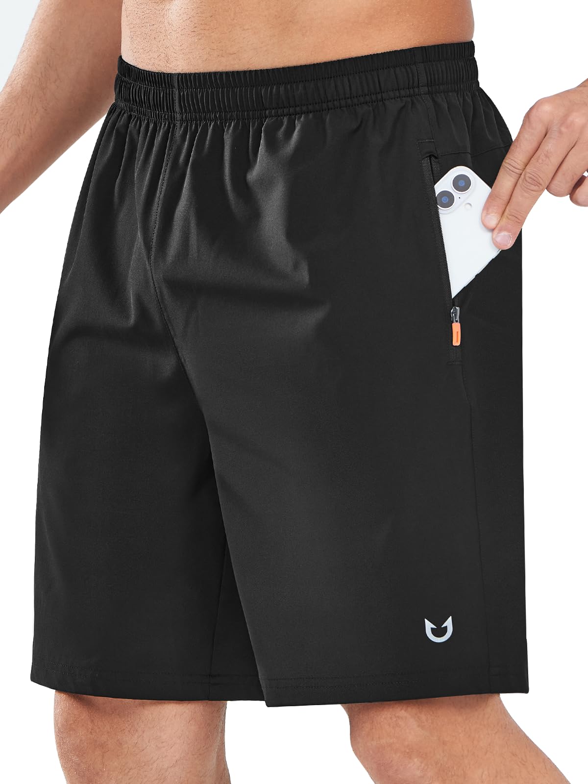 NORTHYARD Men's Athletic Running Shorts Quick Dry Lightweight Zip Pockets