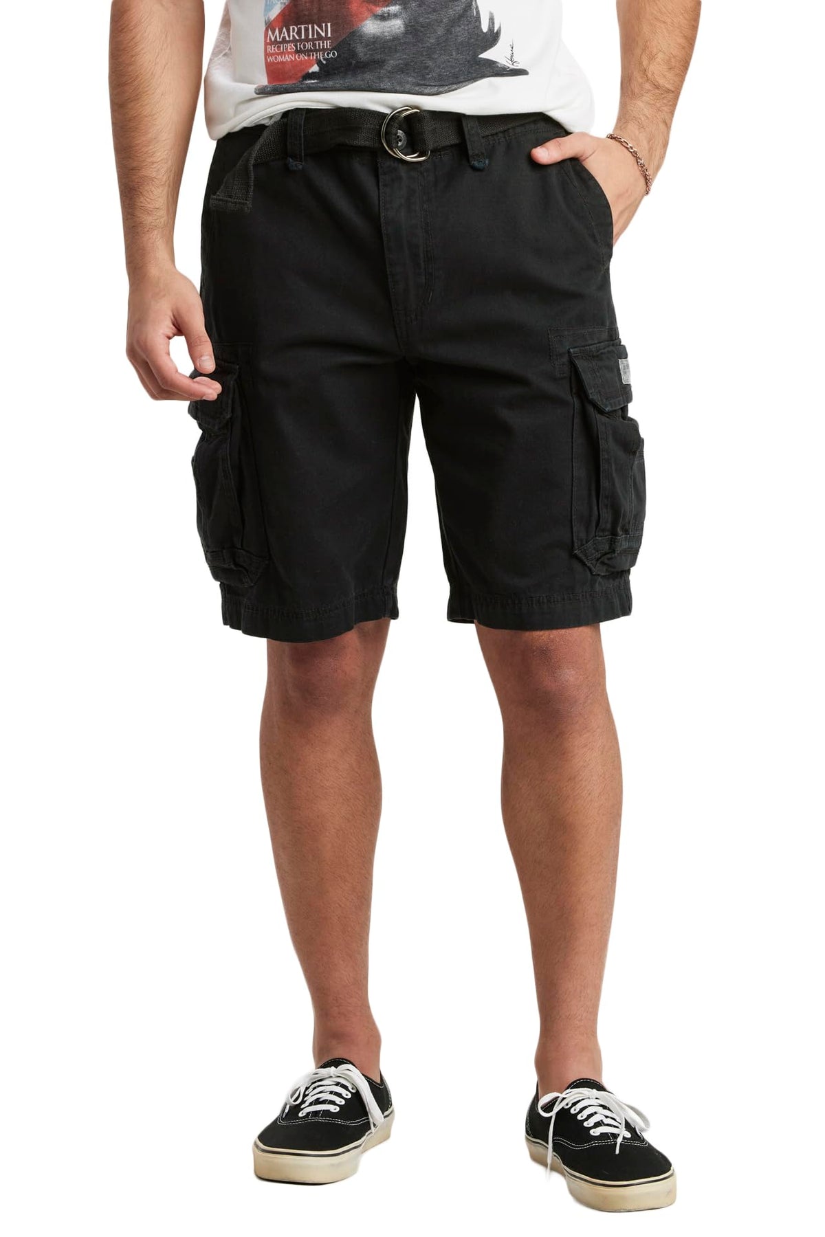 UNIONBAY Men's Survivor Belted Cargo Short-Reg and Big & Tall Sizes