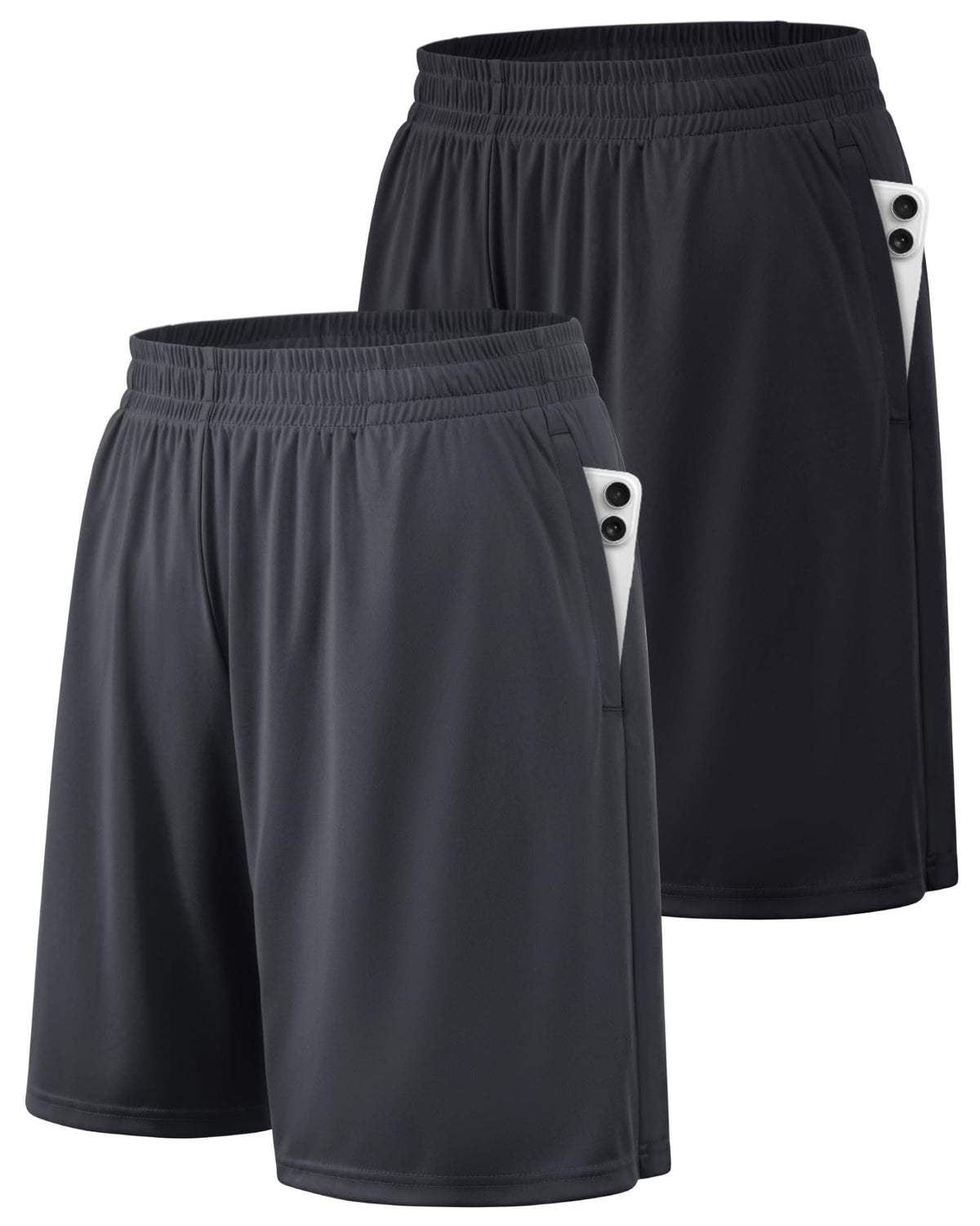 BALENNZ Mens Athletic Shorts with Pockets Quick Dry Workout Shorts Men