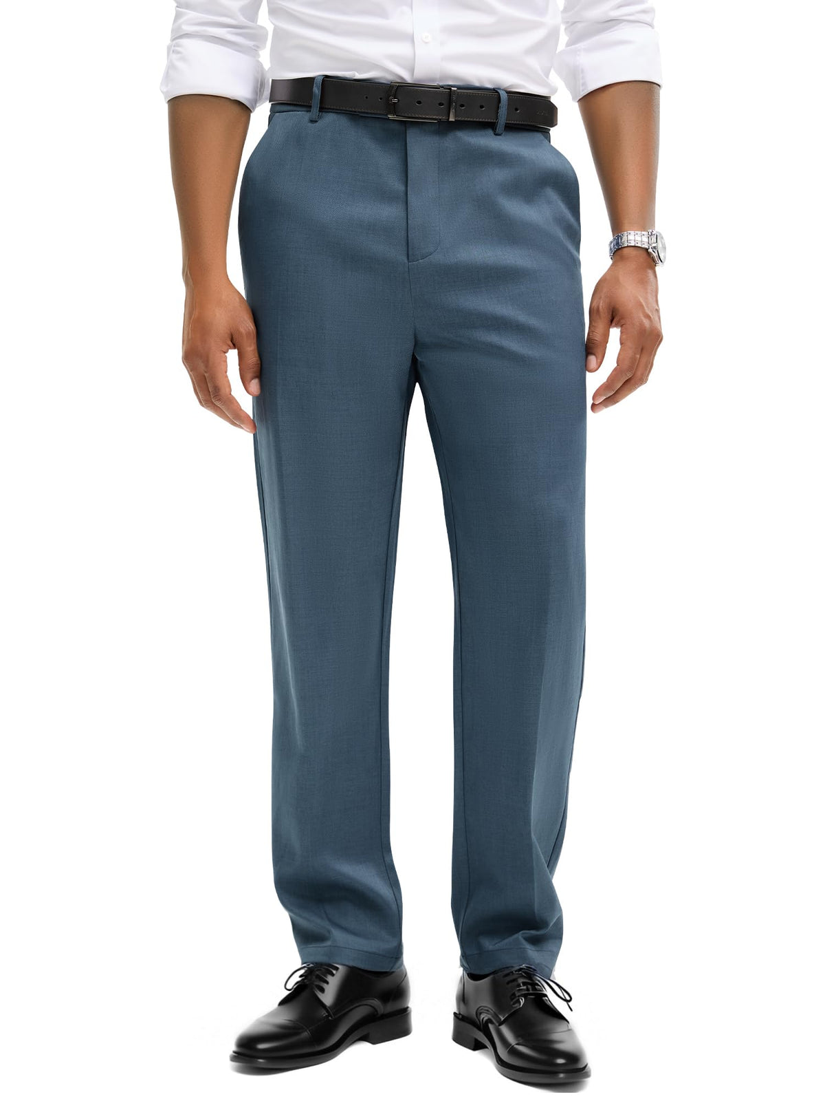 Comdecevis Men's Classic Fit Business Casual Wrinkle Resistant Dress Pants
